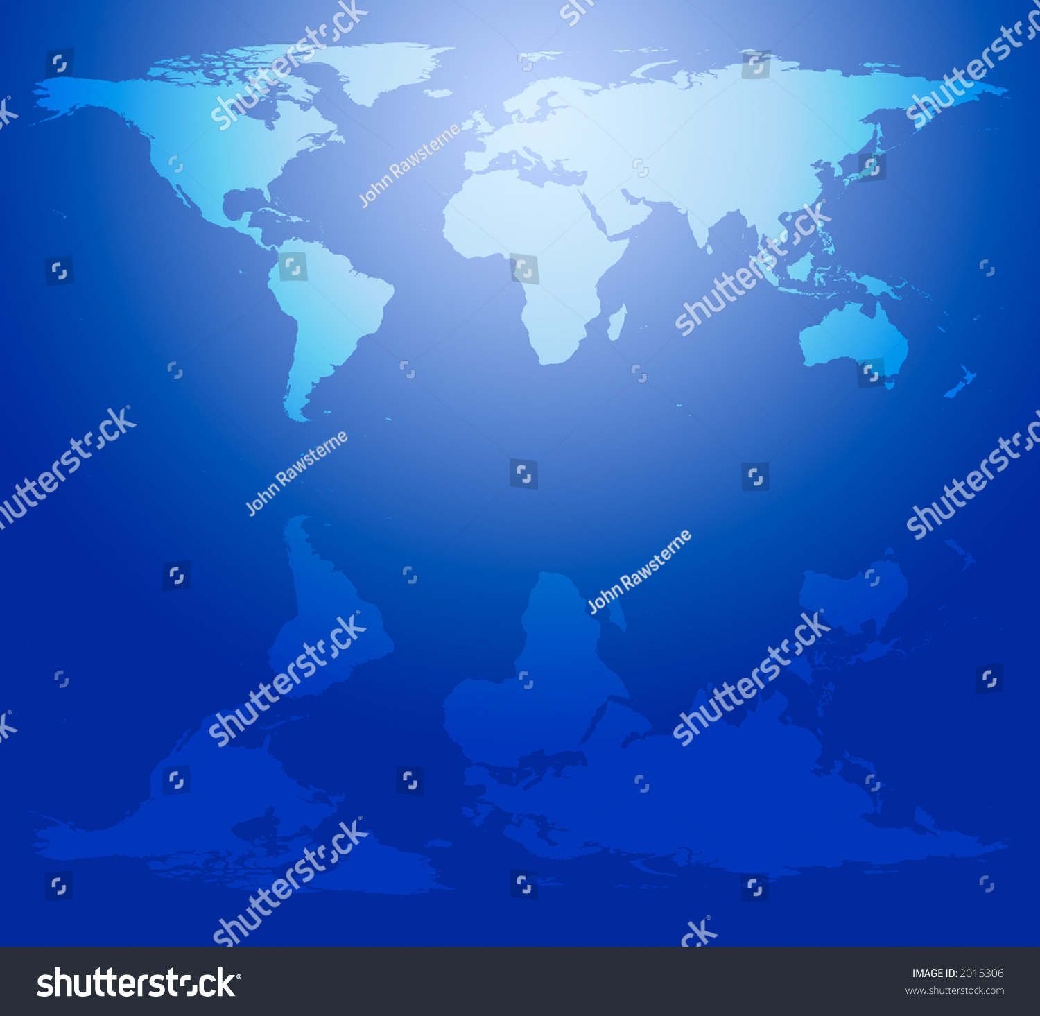 World Map Reflected Stock Photo 2015306  Shutterstock