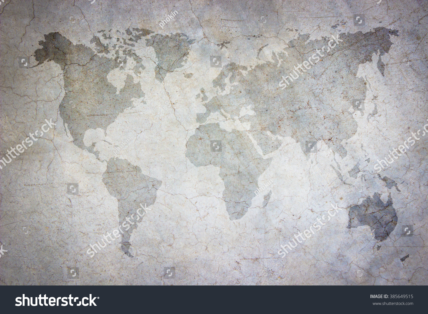 World Map Vintage Patternart Concrete Texture Stock Photo Edit Now