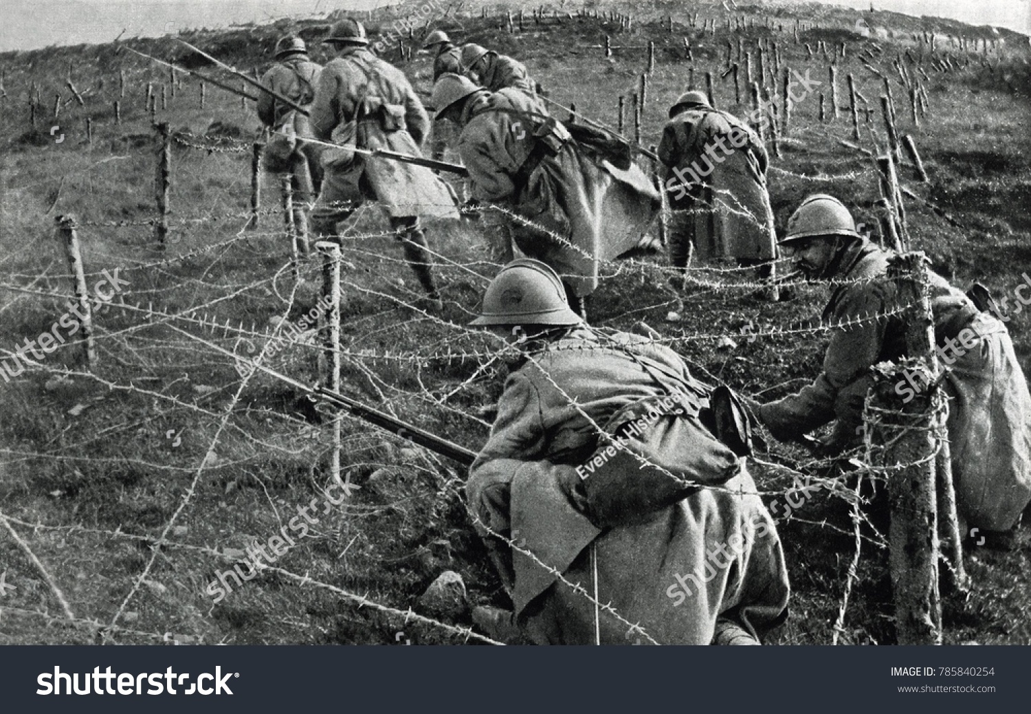 World War 1 Battle Verdun French Stock Photo (Edit Now) 785840254