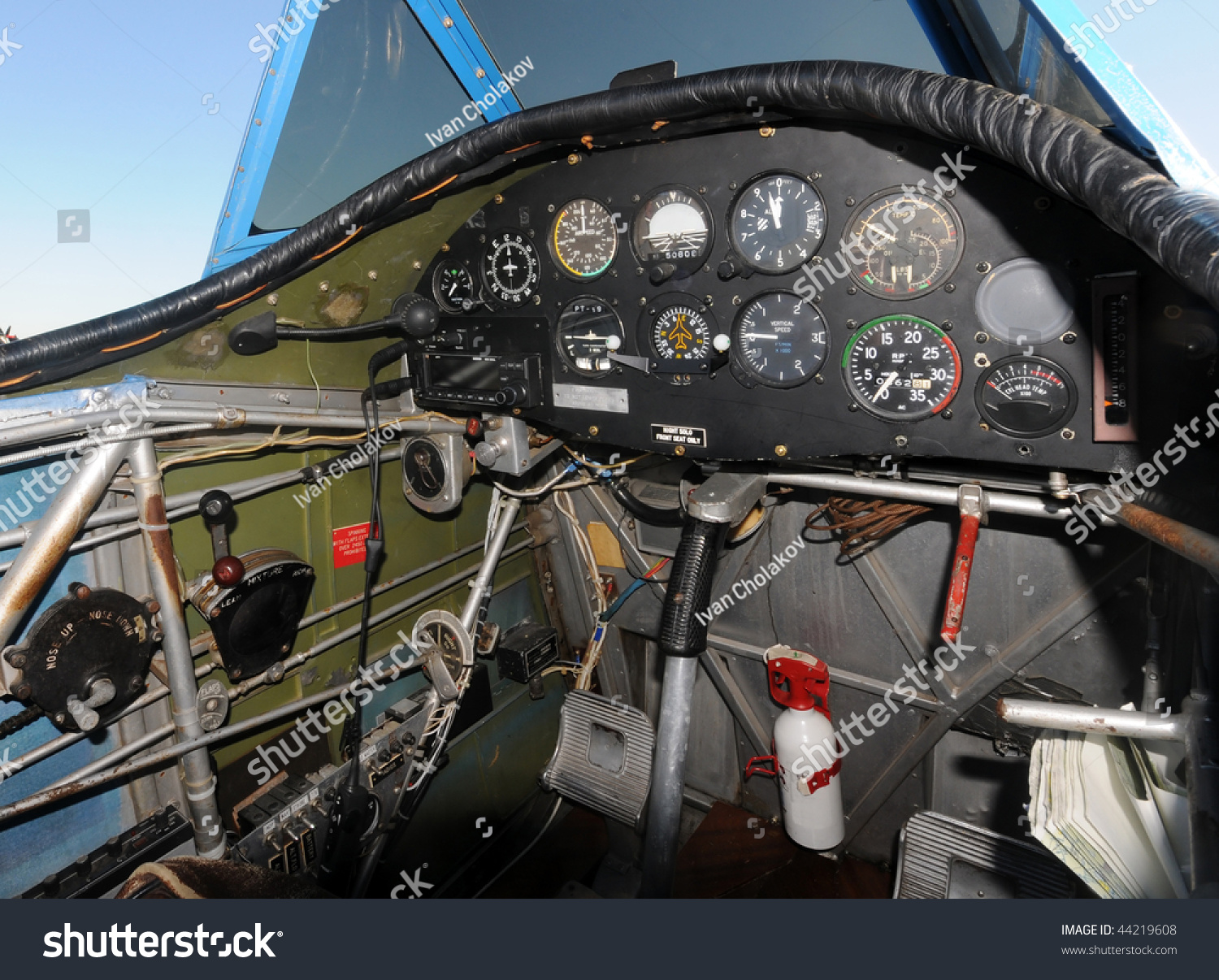 World War II Era Airplane Cockpit Stock Photo (Edit Now) 44219608
