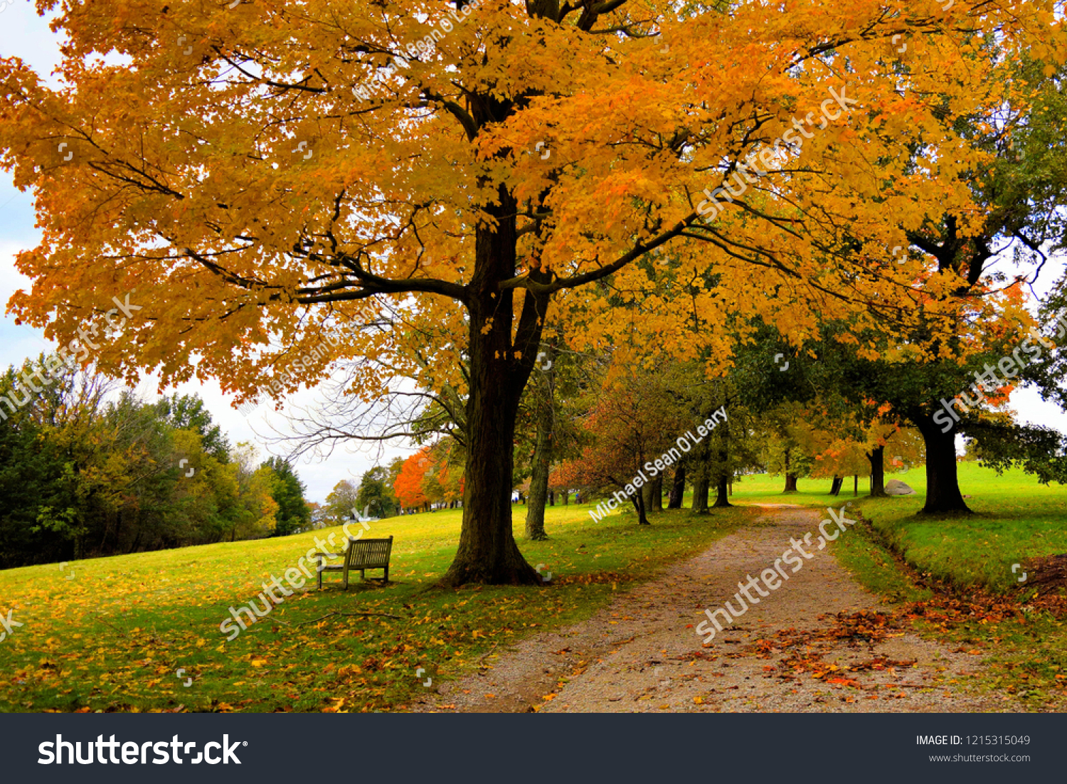 Worlds End Hingham Massachusetts Fall Foliage Stock Photo Edit Now