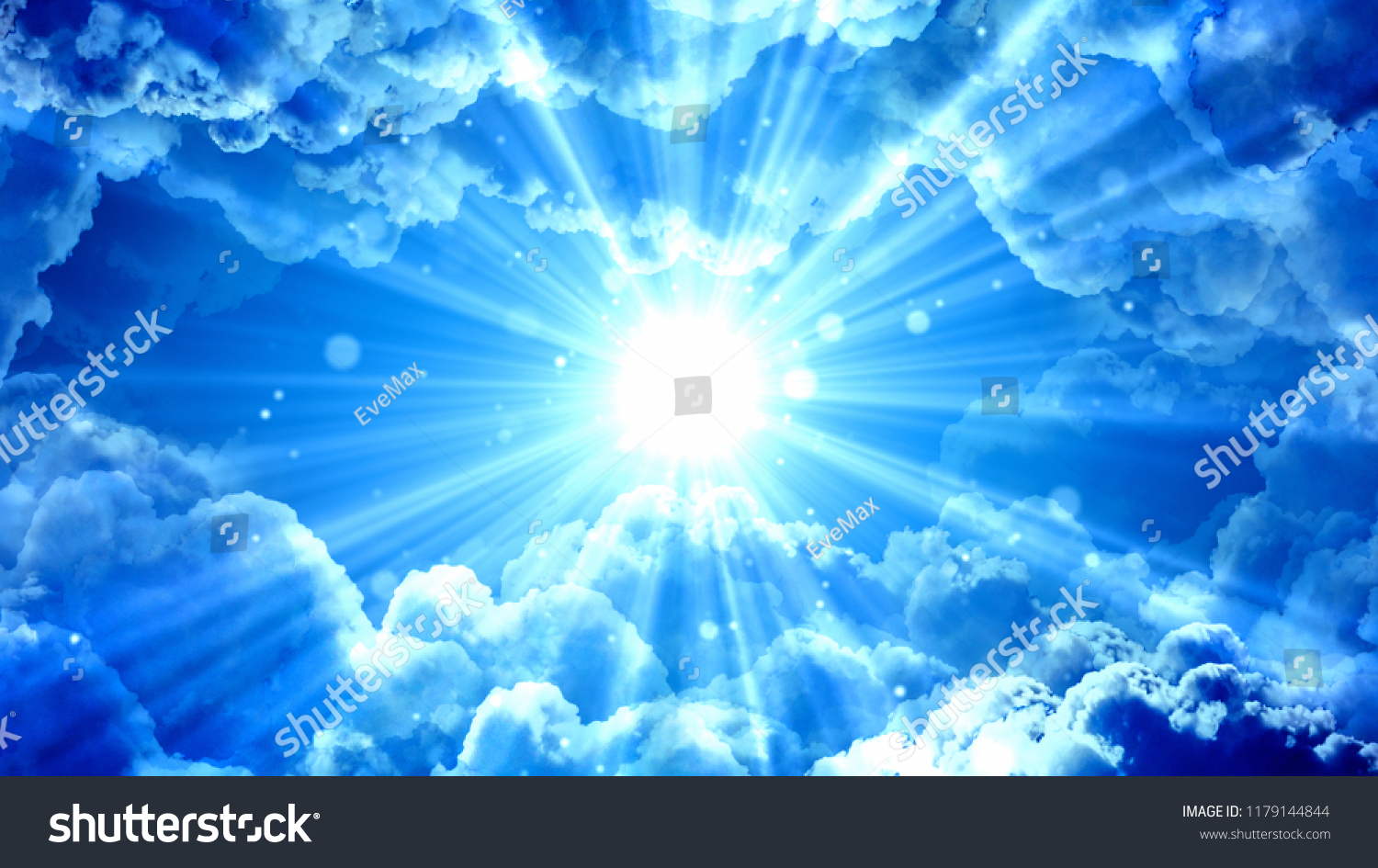 Worship Prayer Based Cinematic Clouds Light Stock Illustration ...