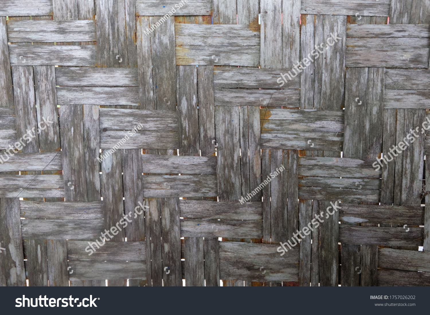 Woven Bamboo Anyaman Bambu Texture Bamboo Foto Stock 1757026202 ...