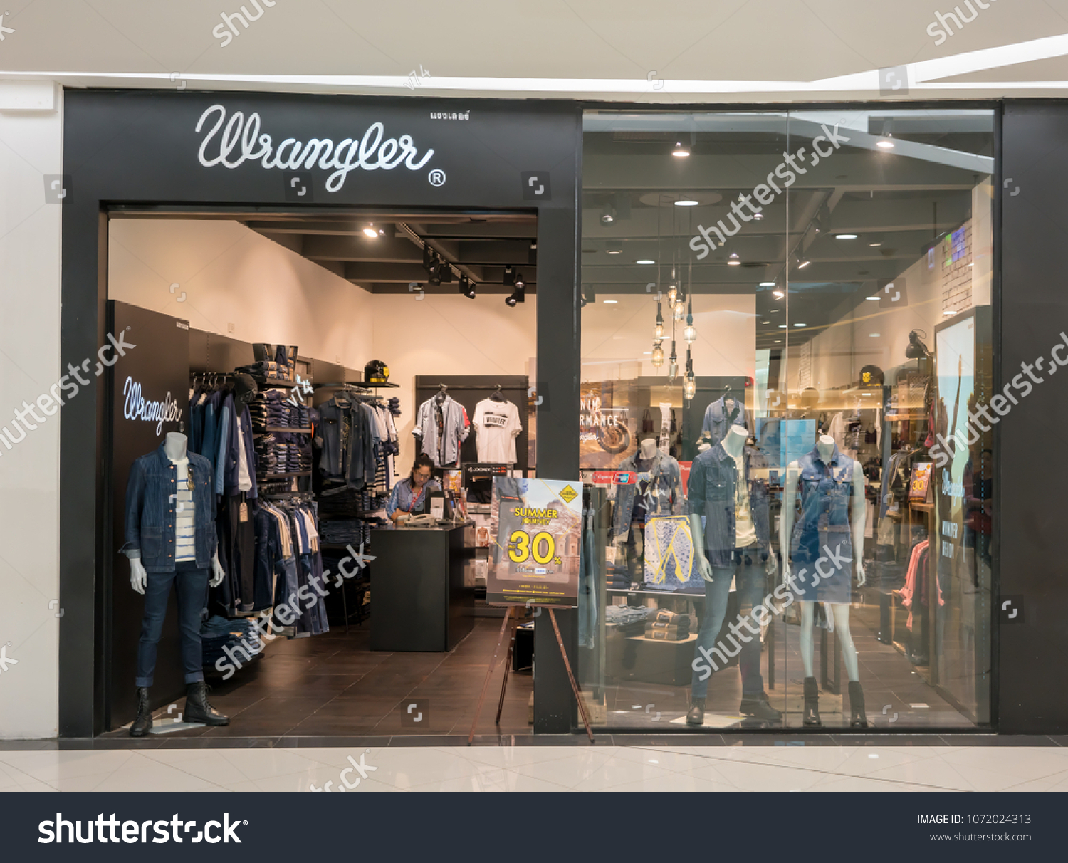 Wrangler Shop Island Bangkok Thailand Stock Photo Now)
