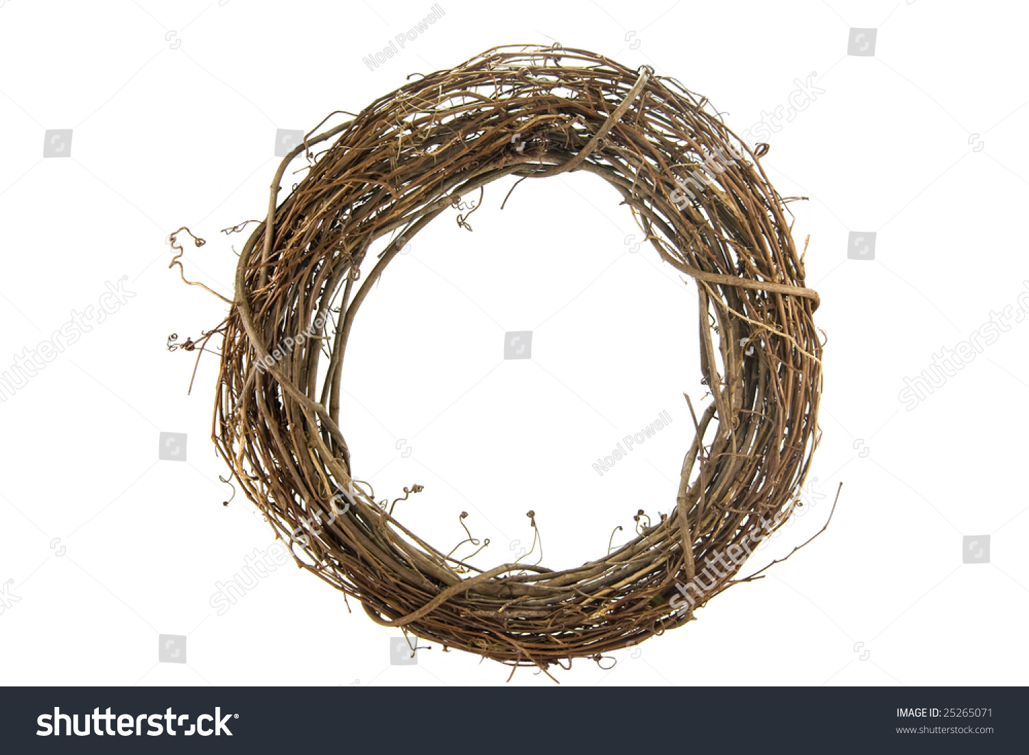 Wreath On White Stock Photo 25265071 - Shutterstock