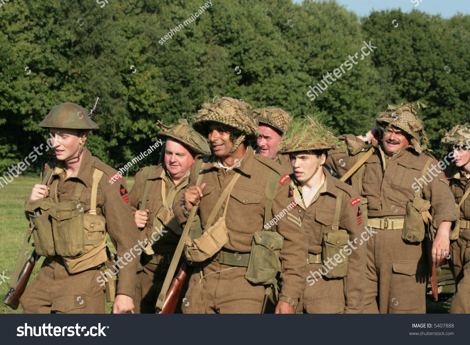 Ww1 Soldiers Marching Taken Military Show Stock Photo 5407888 ...