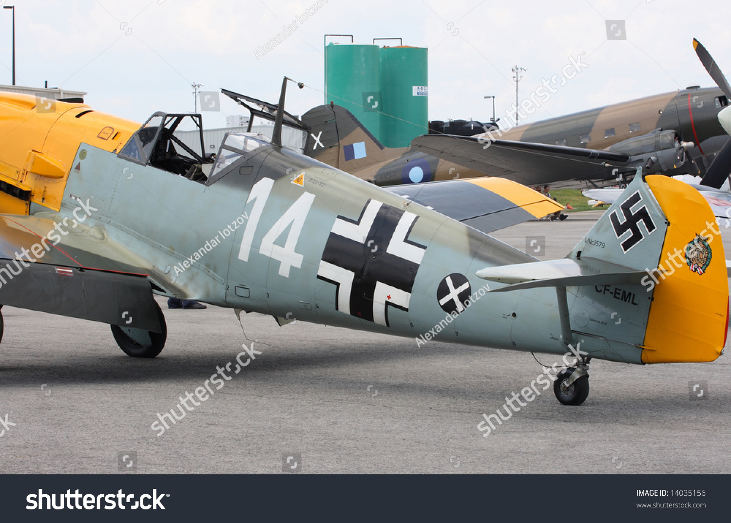 Wwii German Fighter Me109 Cockpit Tail Stock Photo Edit Now