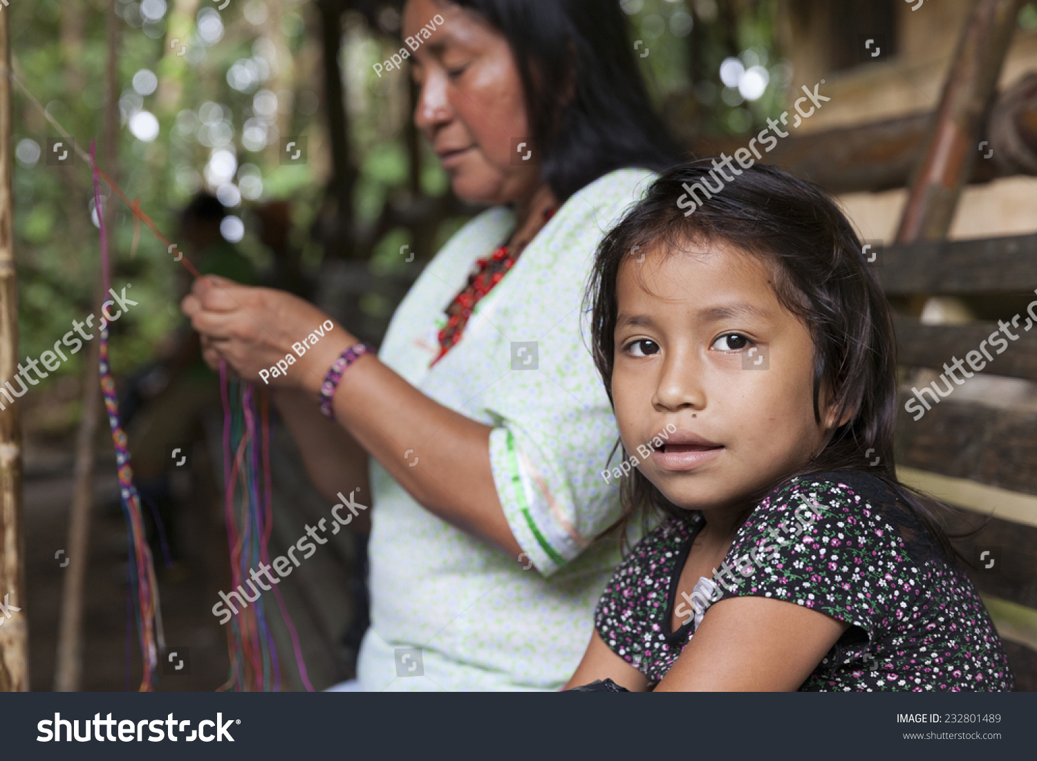 Yasuniecuadorecuadornovember 16 Kichwa Native Child On Stock Photo ...