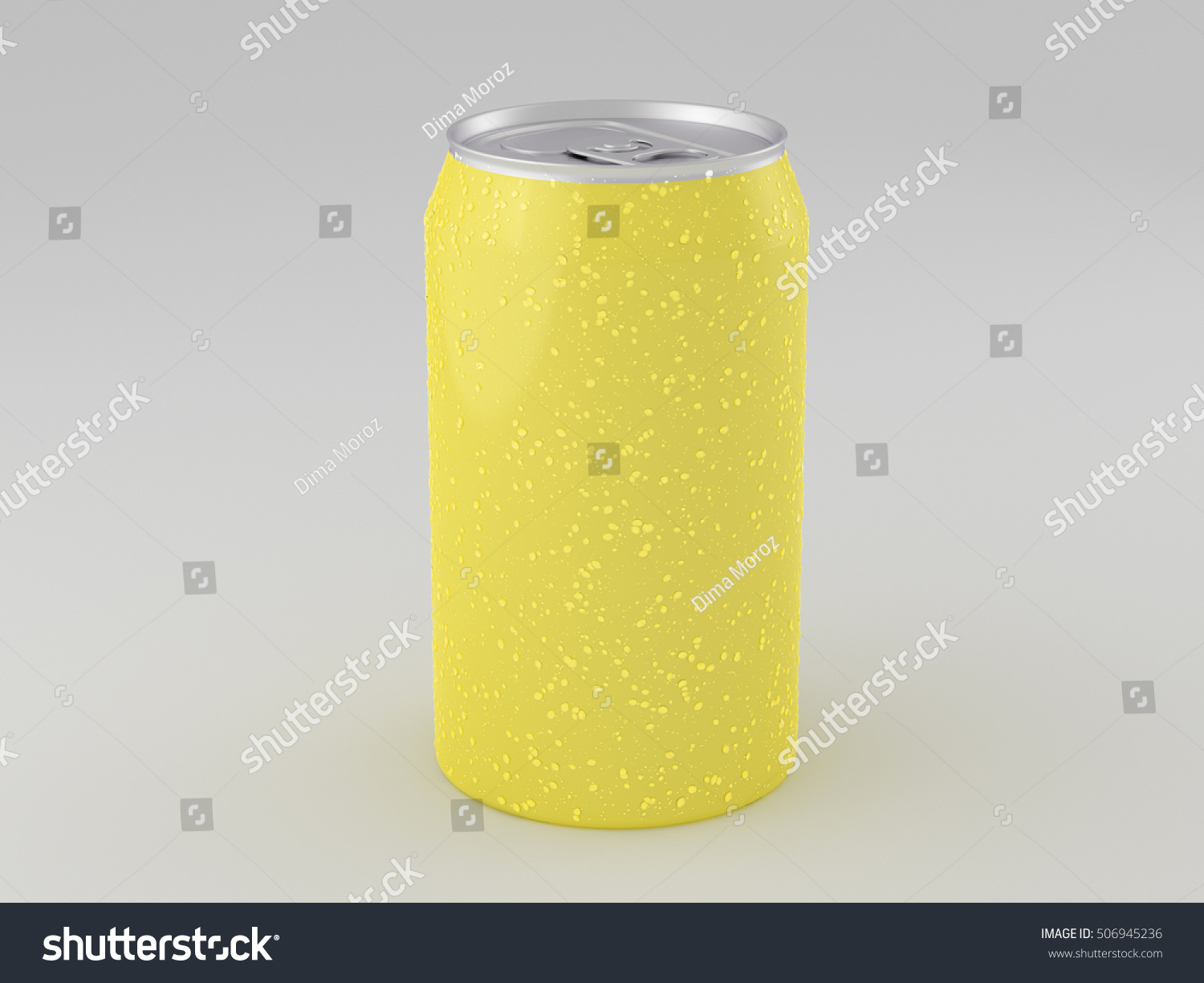 Download Yellow Aluminum Can Mockup Condensation Drops Stock Illustration 506945236 Yellowimages Mockups
