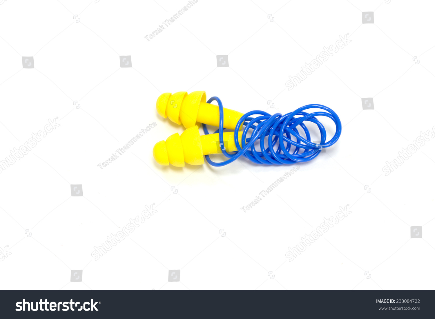 Download Yellow Earplugs Blue Band Stock Photo Edit Now 233084722 PSD Mockup Templates