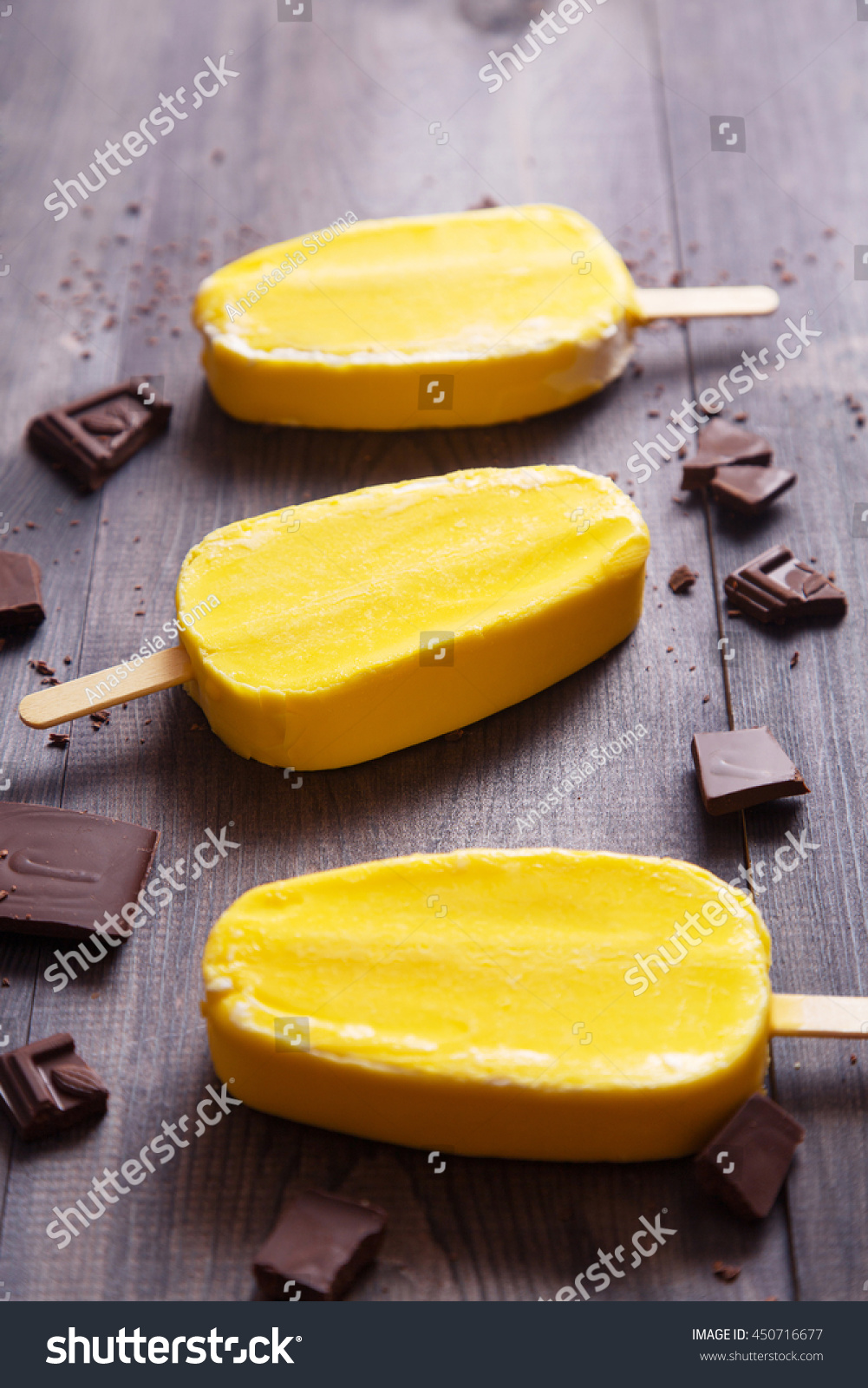 Download Yellow Ice Cream Chocolate Bars Crumbs Food And Drink Stock Image 450716677 PSD Mockup Templates