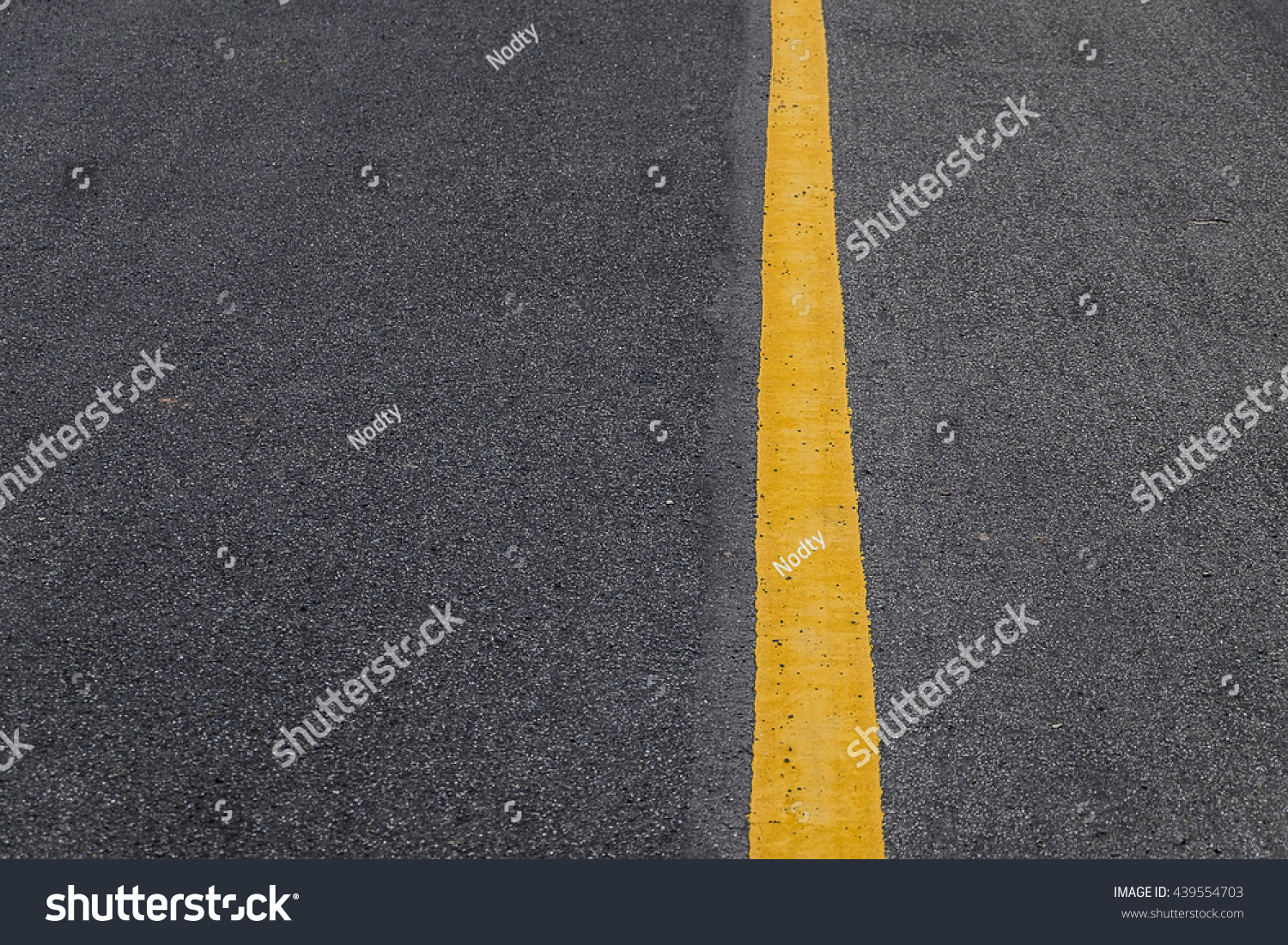 Yellow Line On Road Street Texture Stock Photo (edit Now) 439554703