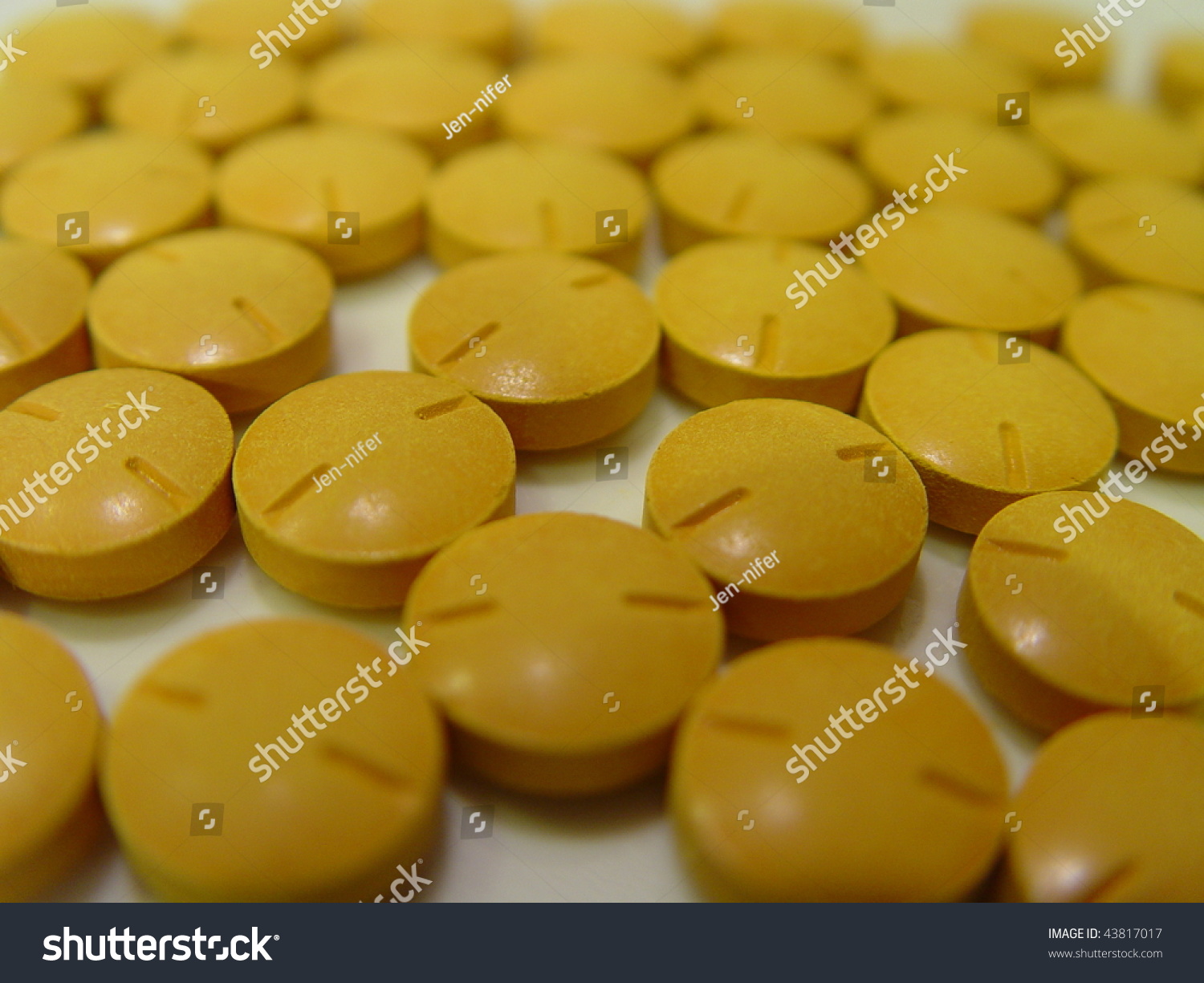 Yellow Pills Drugs Stock Photo 43817017 : Shutterstock