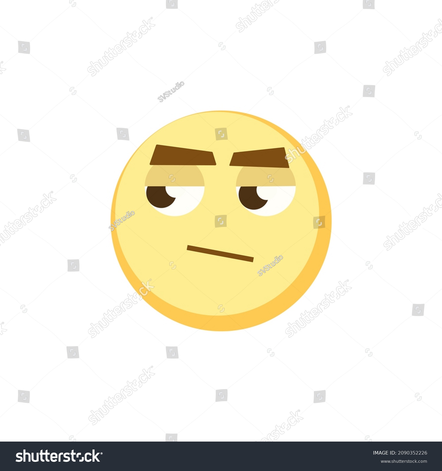 Yellow Sad Emoji Icon App Game Stock Illustration 2090352226 | Shutterstock