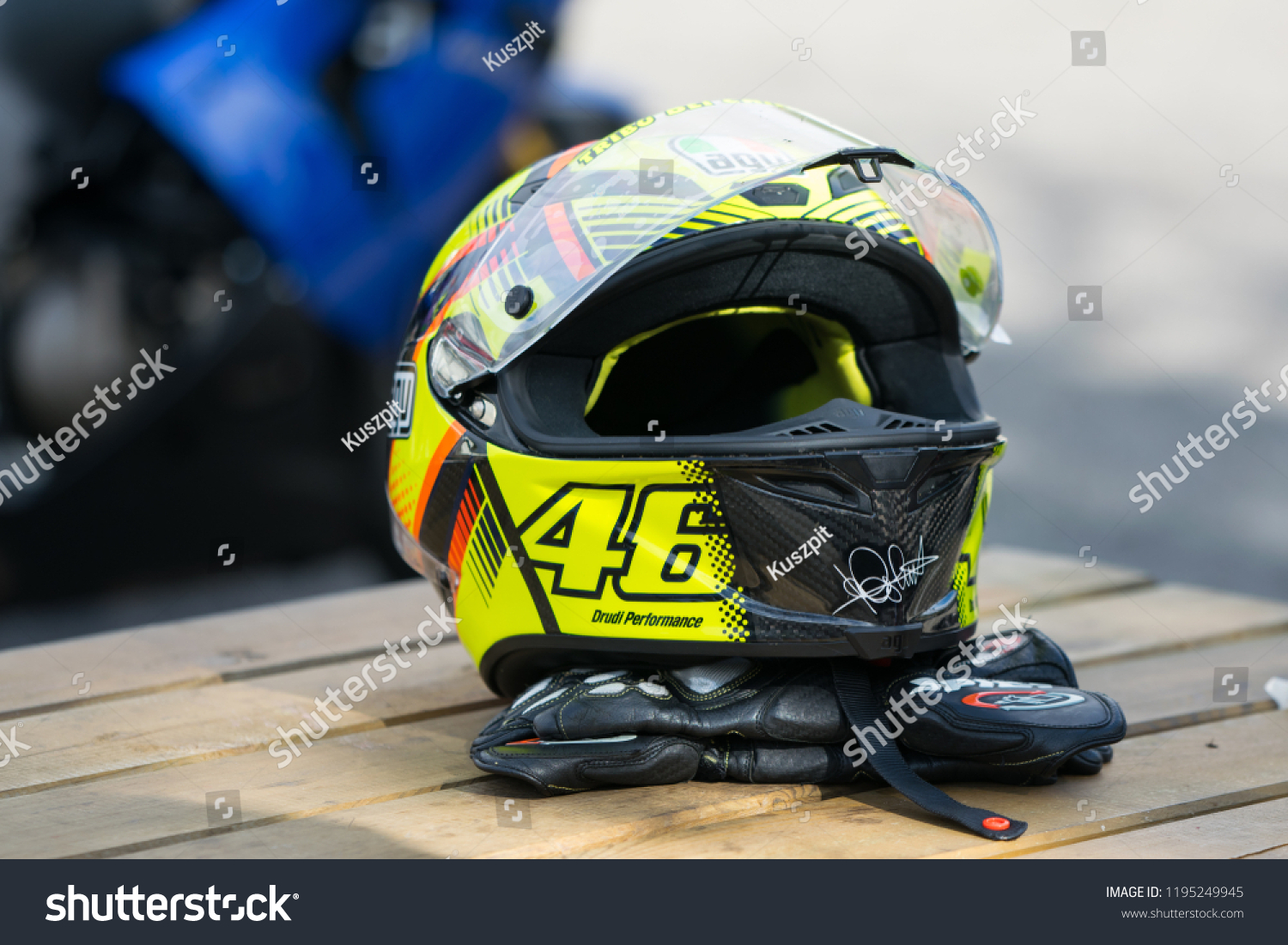 Download Yellow Sports Helm Agv Painting Number Sports Recreation Stock Image 1195249945 PSD Mockup Templates