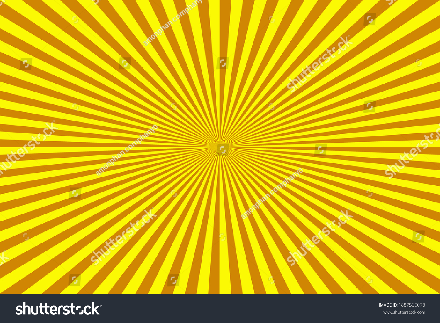 Yellow Sun Rays Product Display Illustration Stock Illustration 1887565078
