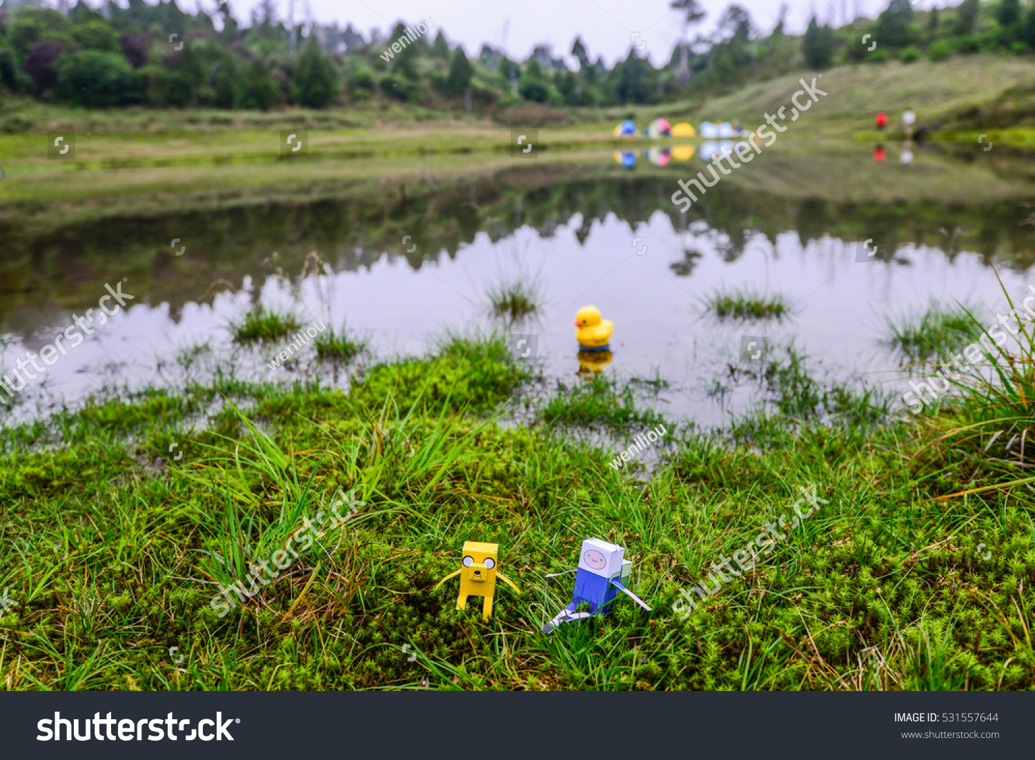 yellow duck paper dolls