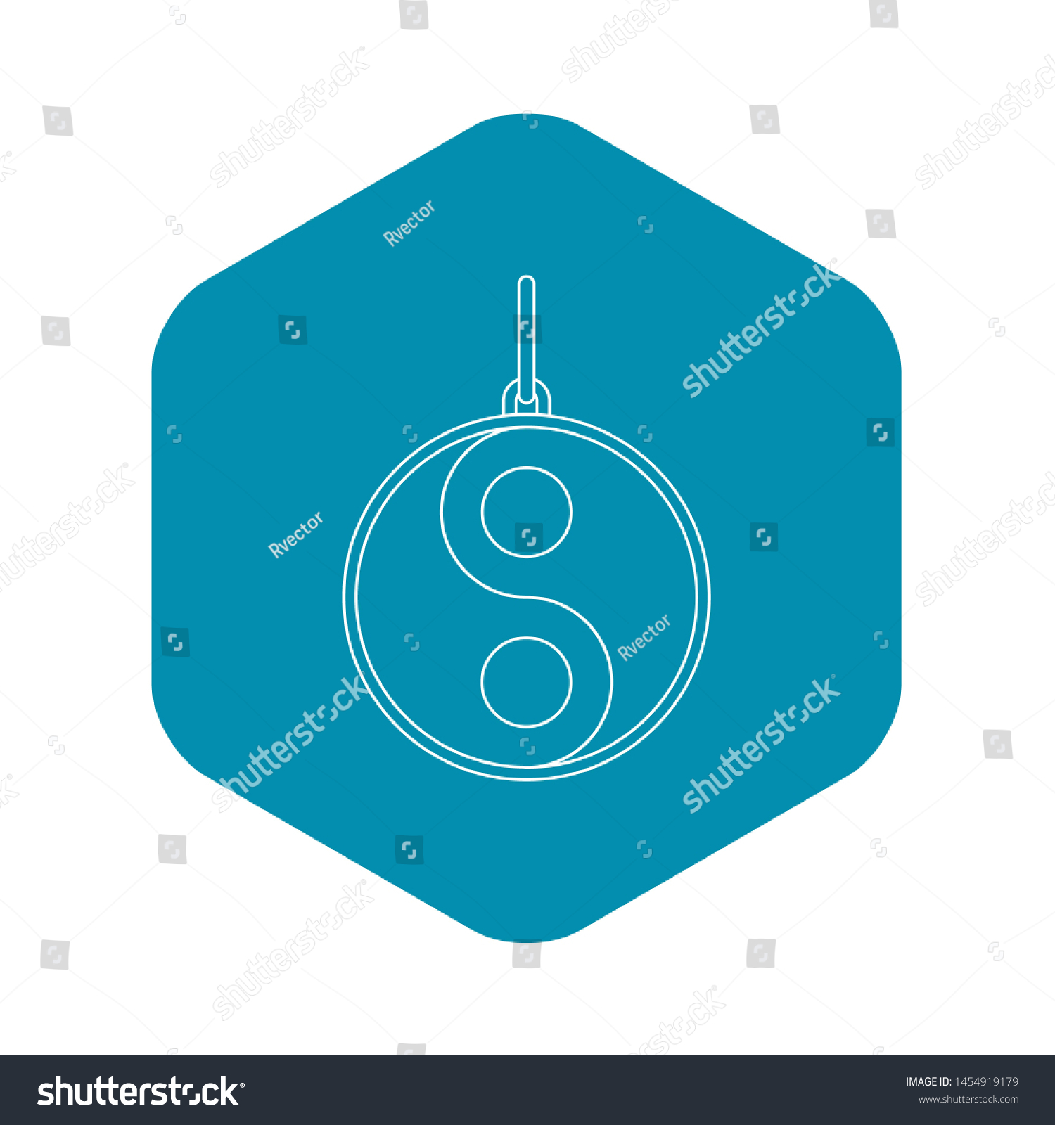 recommend clip art: Yin and yang sign icon. Outline illustration of yin and yang sign icon for web
