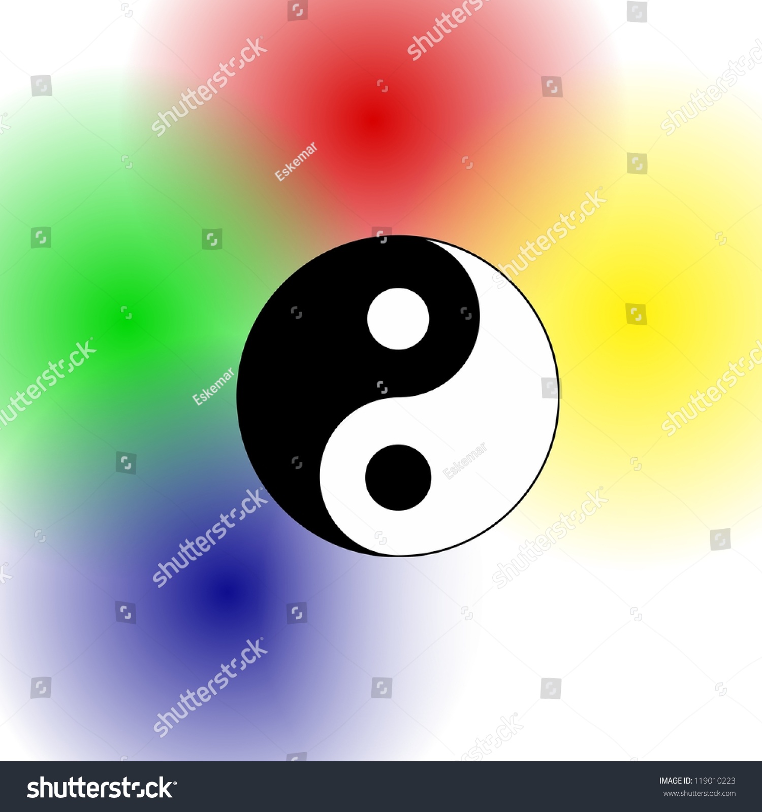 Yin Yang And The Five Elements Stock Photo 119010223 : Shutterstock