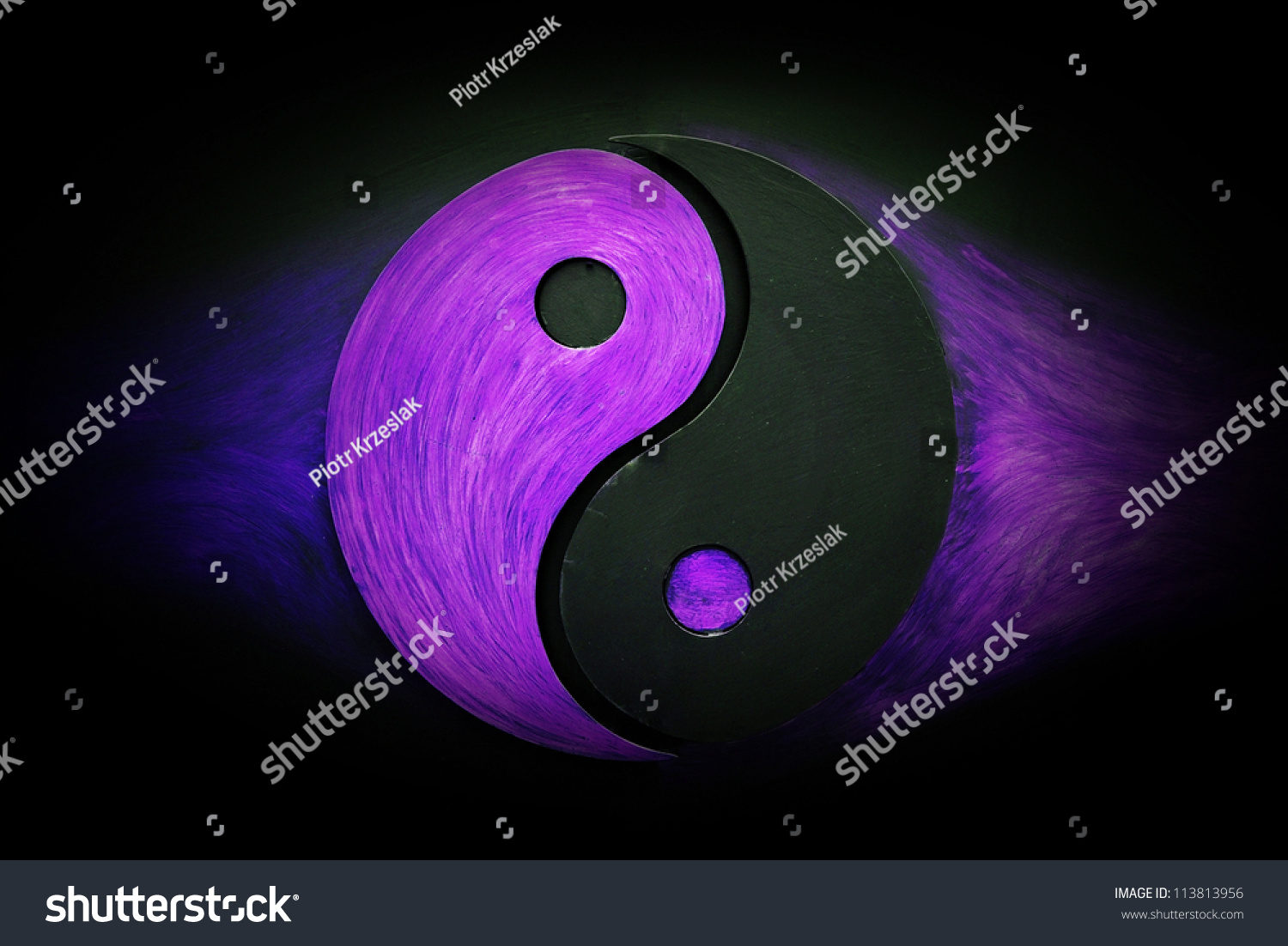 Ying-Yang Martial Arts Symbol Background Or Texture Stock Photo ...