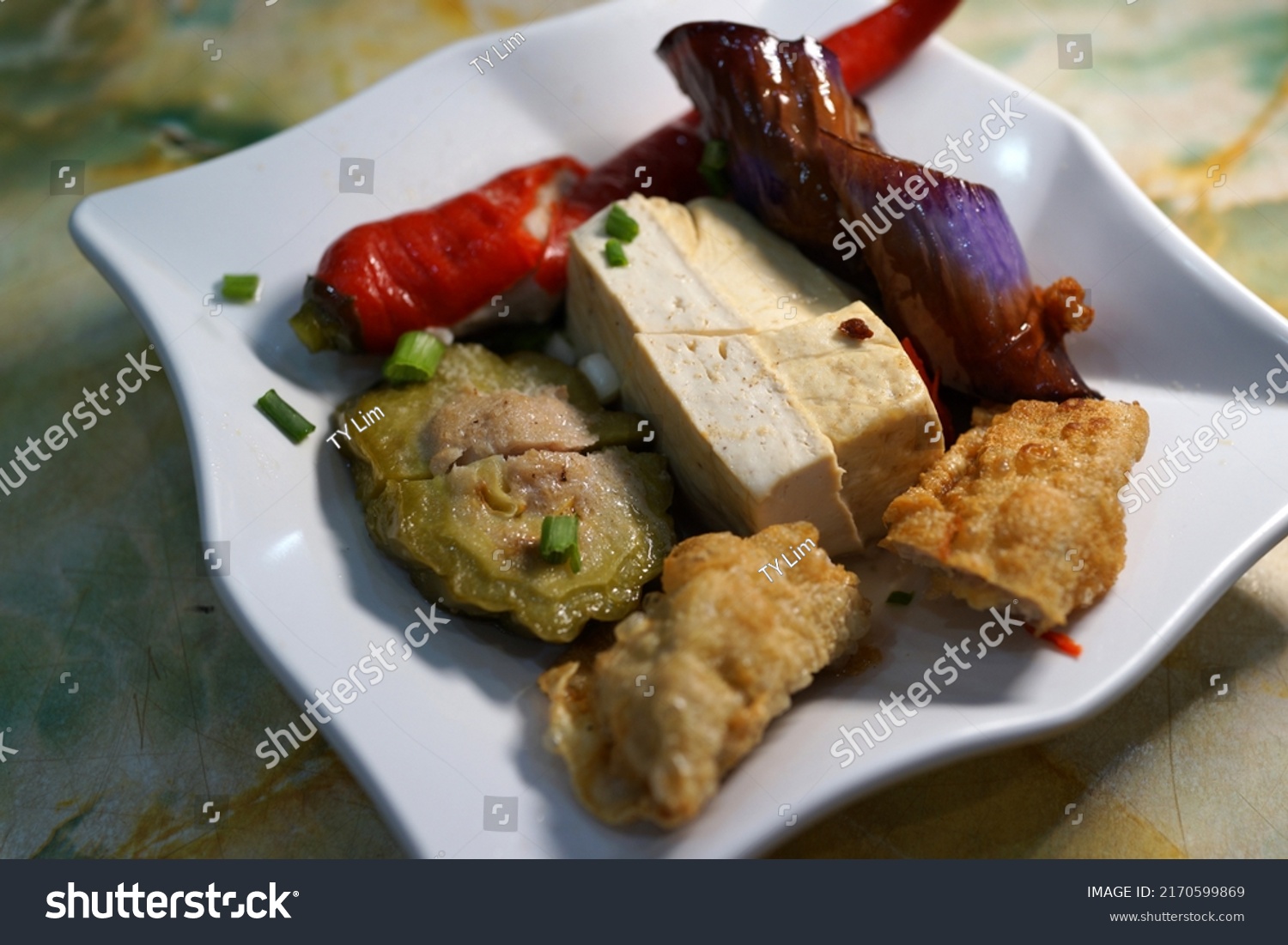 Yong Tau Foo Traditional Hakka Chinese Stock Photo 2170599869 Yong Tau Foo Traditional Hakka Chinese Stock Photo 2170599869