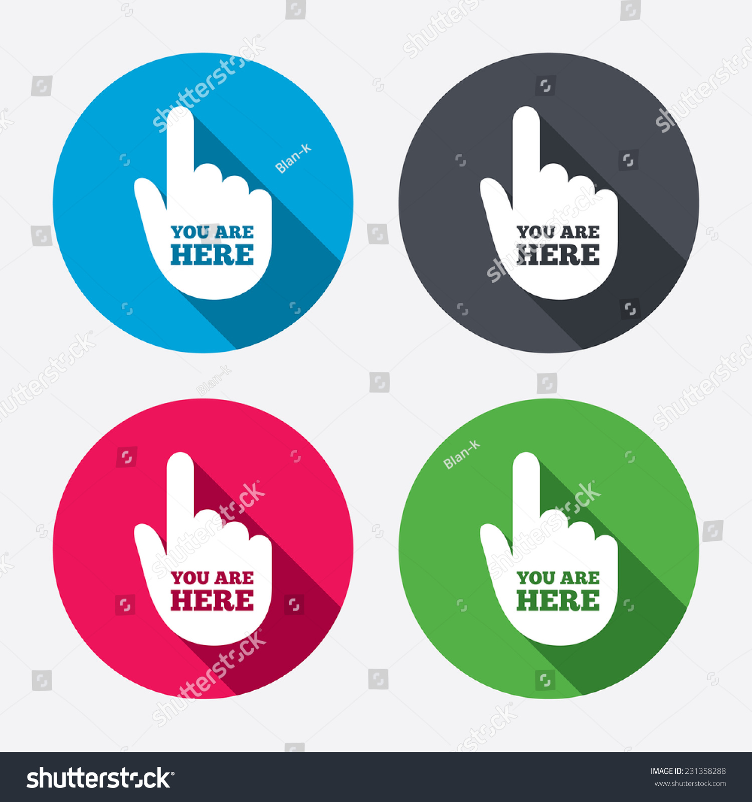 You Here Sign Icon Info Symbol Stock Illustration 231358288 | Shutterstock