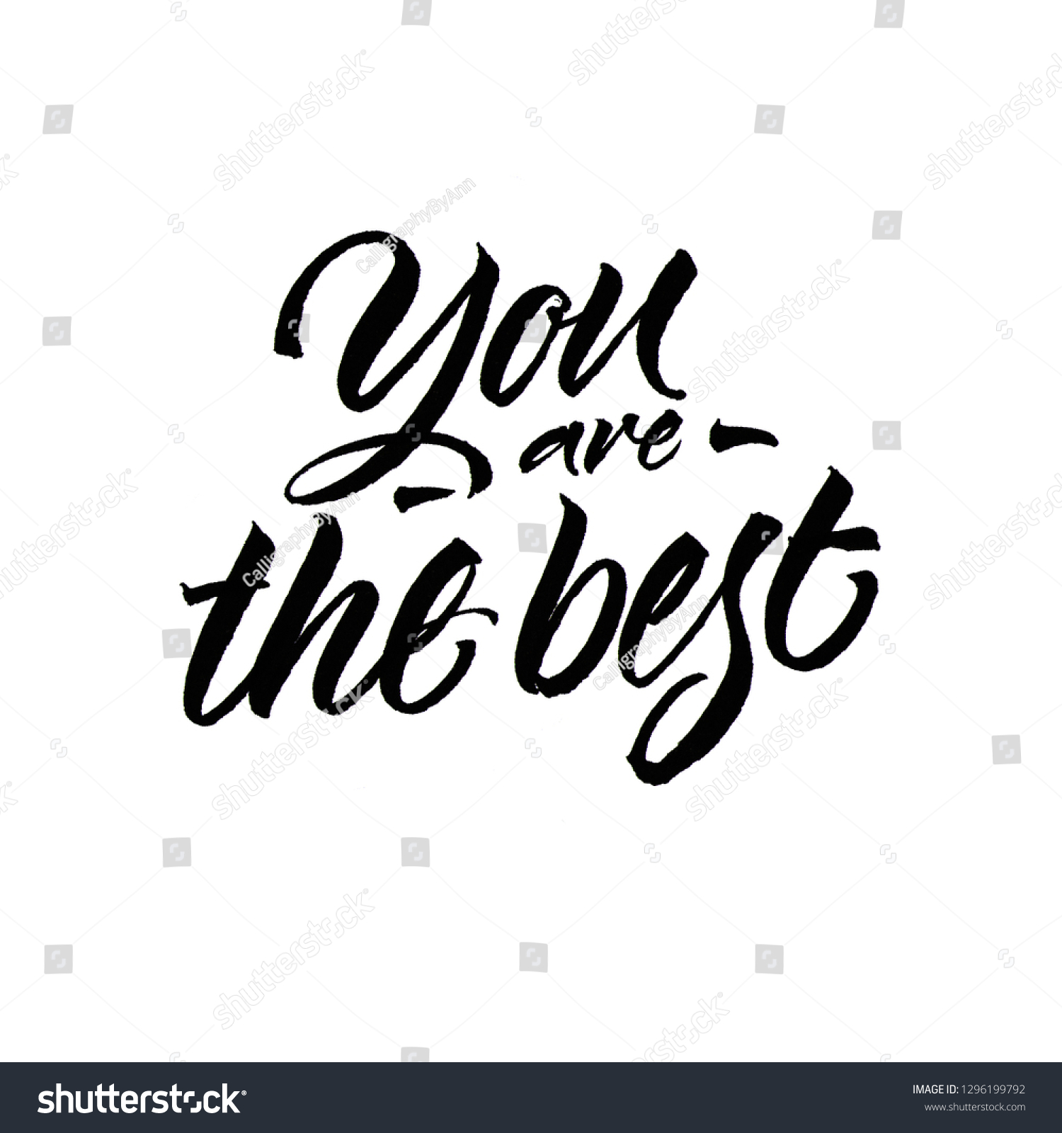 You Best Calligraphy Handwriting Stock Illustration 1296199792 ...