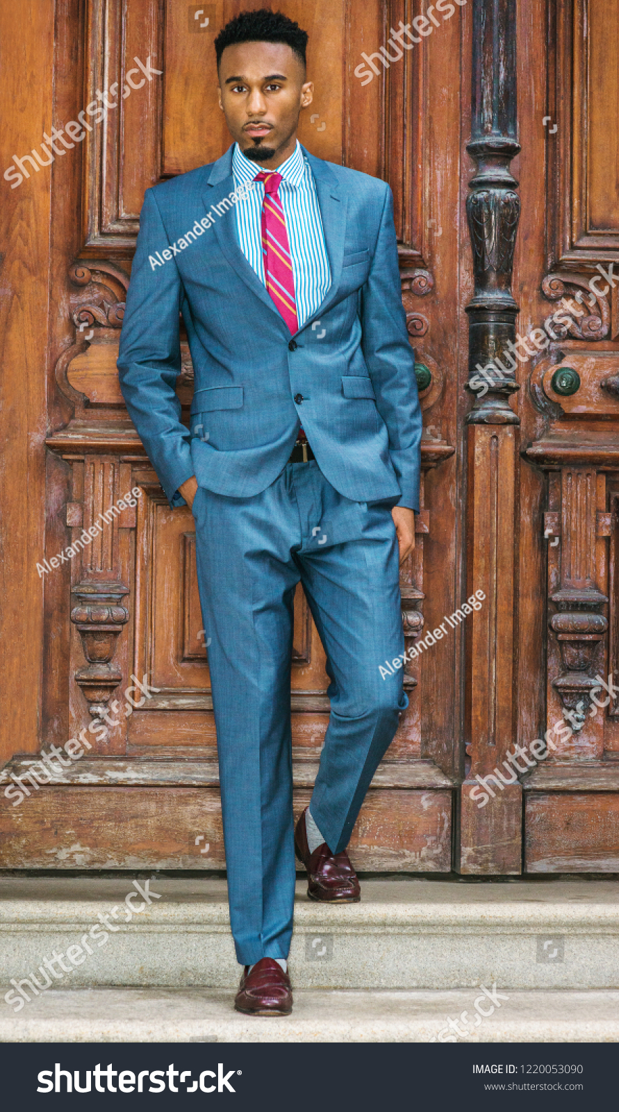 gray americana suit