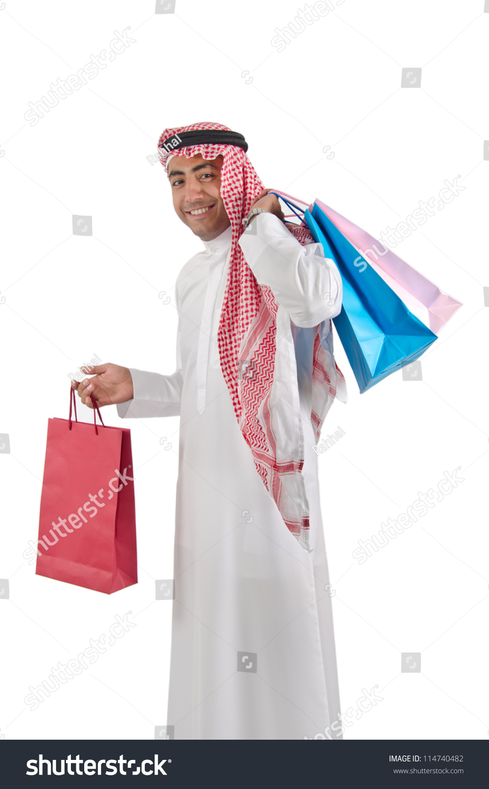 Young Arab Man Talking On Cell Stock Photo 114740482 - Shutterstock