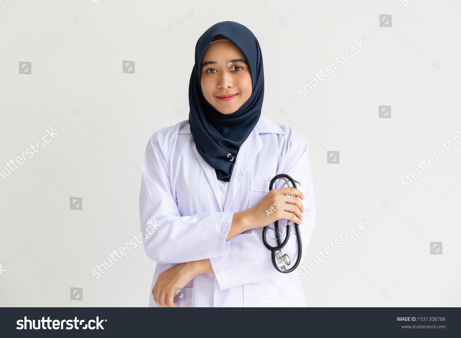 Young Arab Muslim Intern Doctor Women Stock Photo 1531308788 | Shutterstock