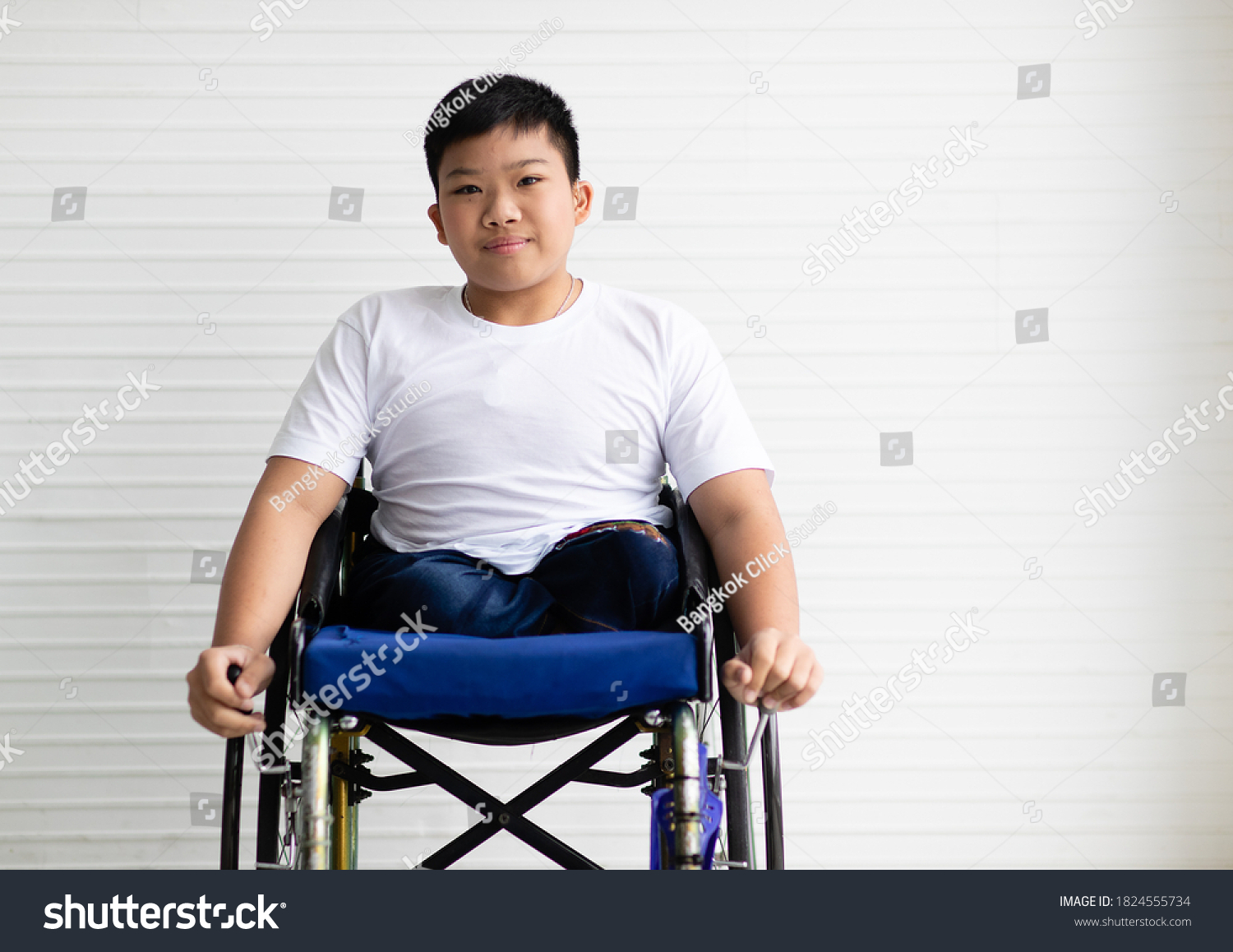 Young Asian Handicapped Teenage Boy Without Stock Photo (edit Now 