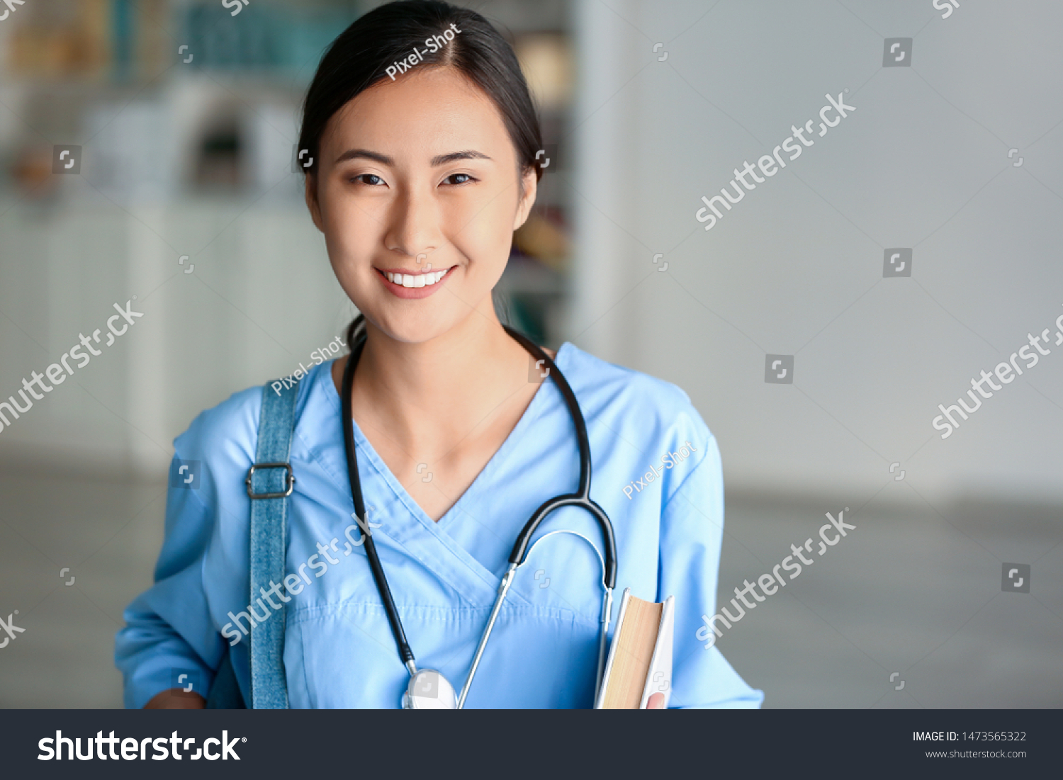 Young Asian Student Clinic Stock Photo 1473565322 | Shutterstock