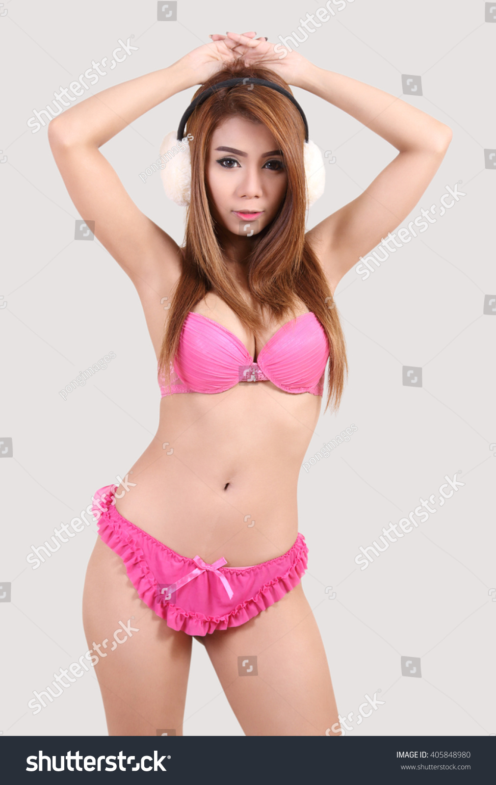 Sexy Pink Panties Asian Scenes