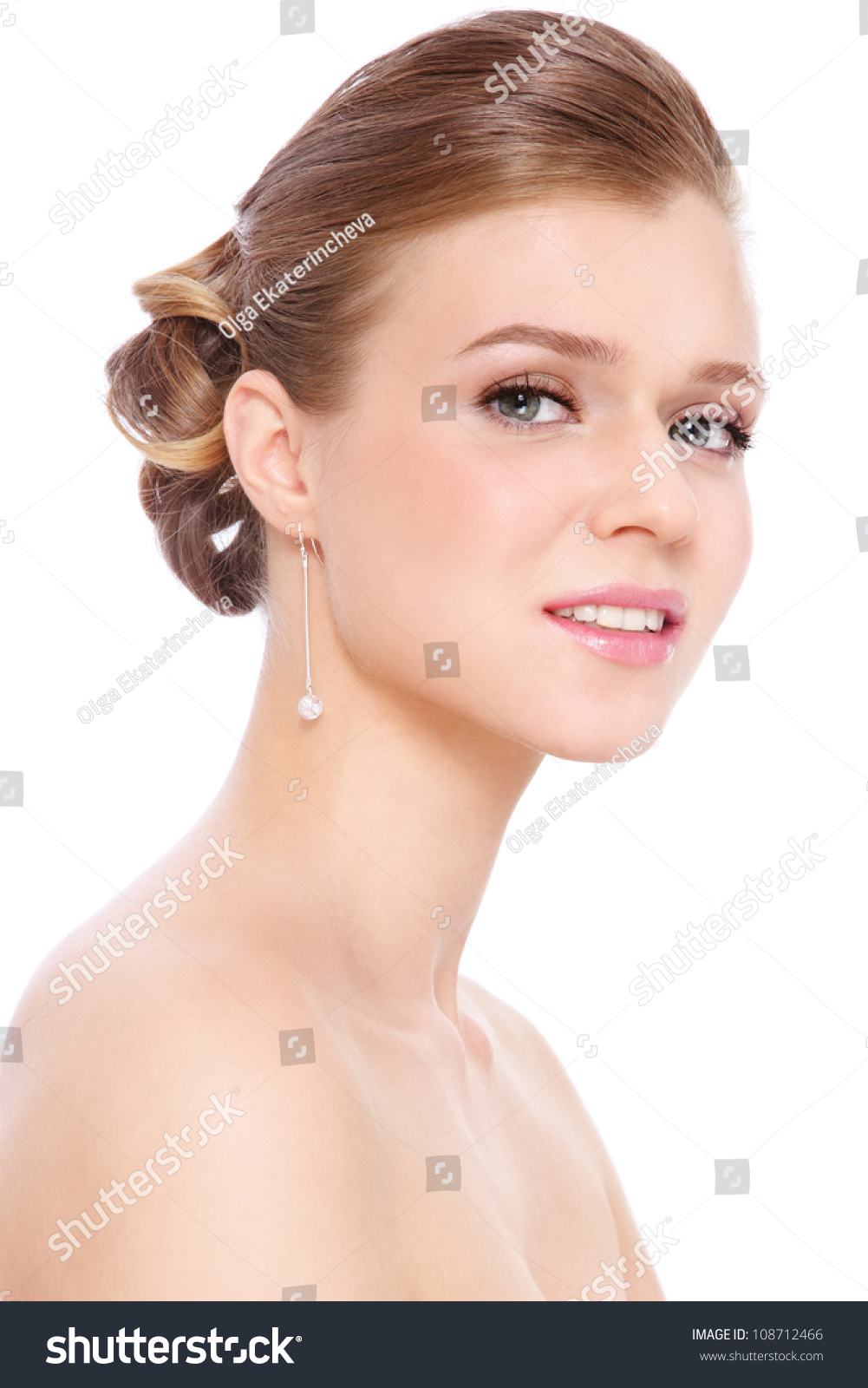 Young Beautiful Blond Girl Prom Makeup Stock Photo Edit Now
