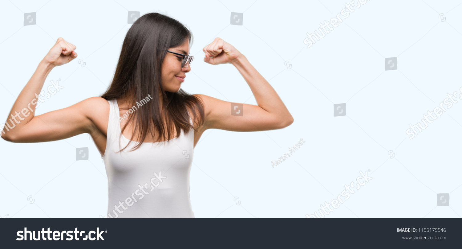  Sky Blue Classic  Template Design Featuring Young Beautiful Hispanic Wearing Sunglasses