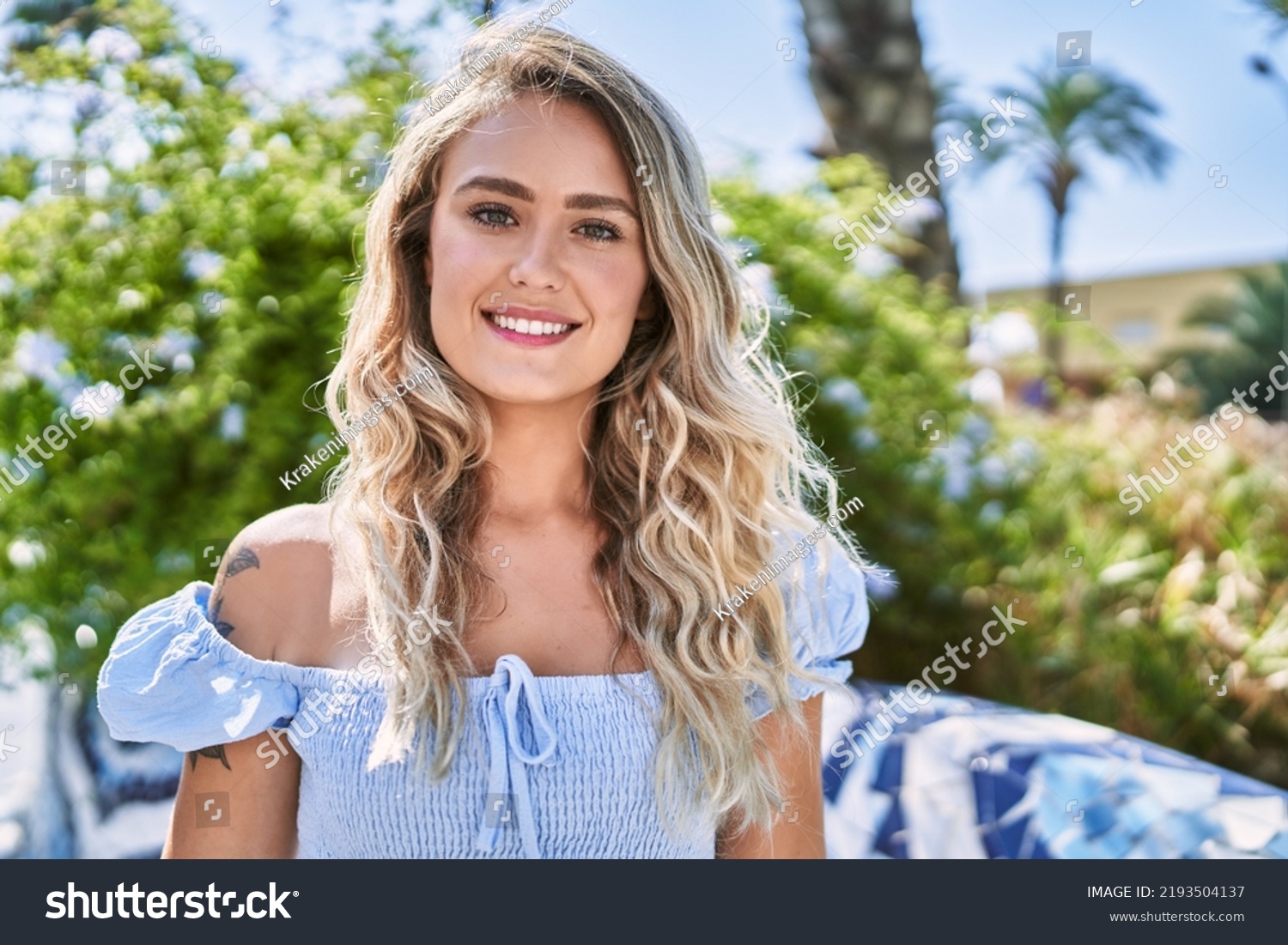  Coral Classic  Template Design Featuring Young Blonde Girl Smiling