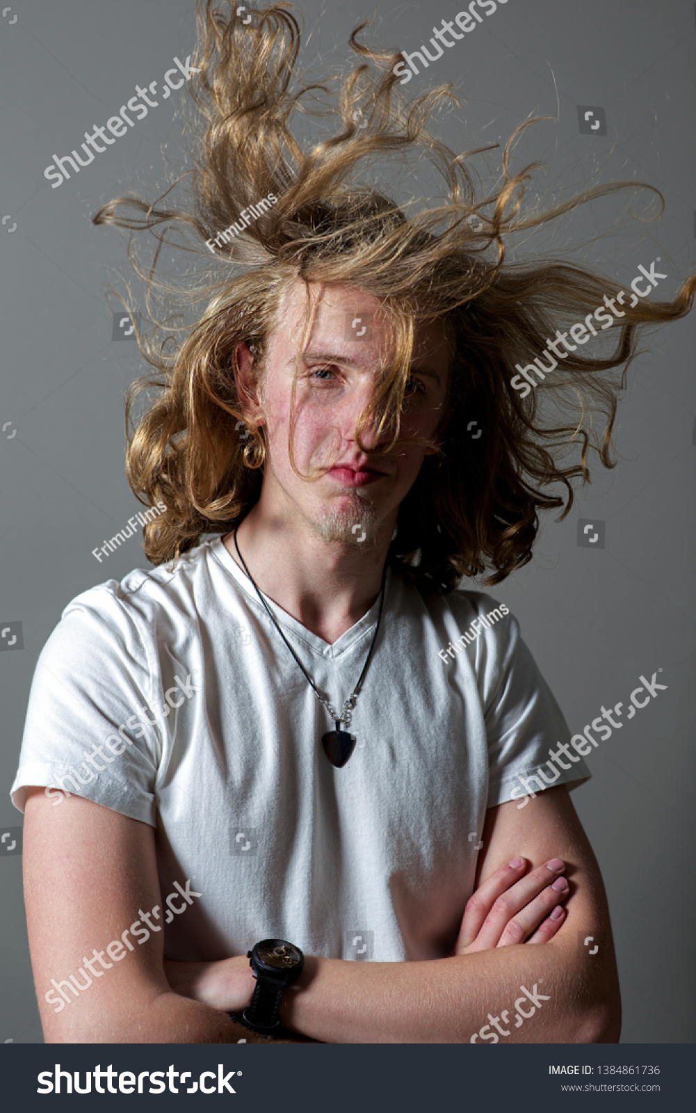 Young Caucasian Happy Adult Blonde Hair Stock Photo Edit Now