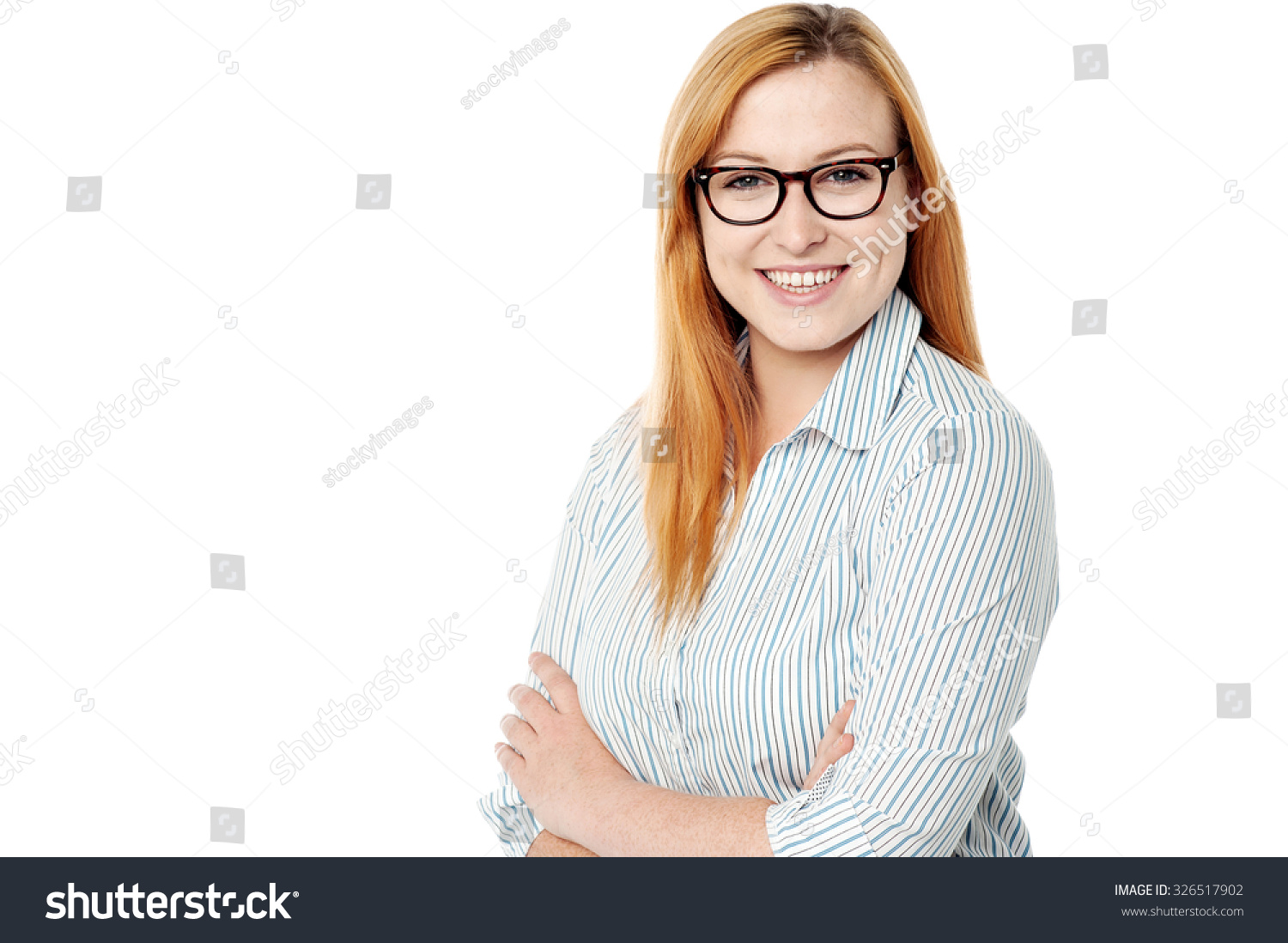 Young Confident Lady Arms Crossed Stock Photo (Edit Now) 326517902