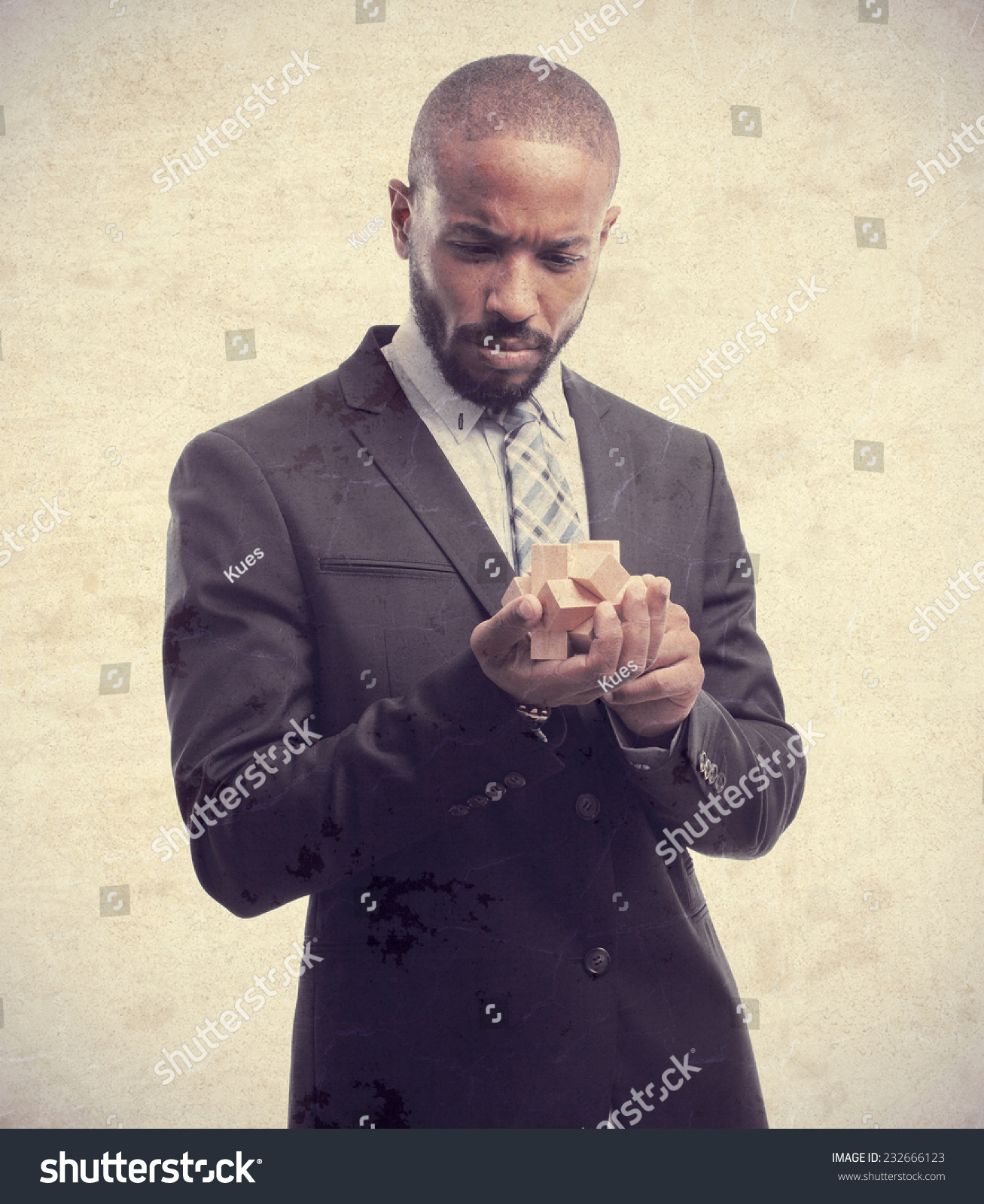 Young Cool Black Man Solving Problem Stock Photo 232666123 Shutterstock