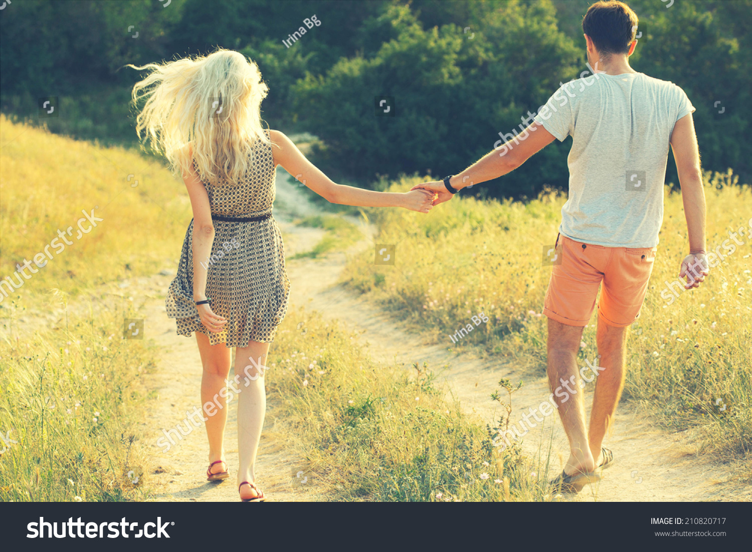 Young Couple Love Together On Nature Stock Photo Edit Now 210820717