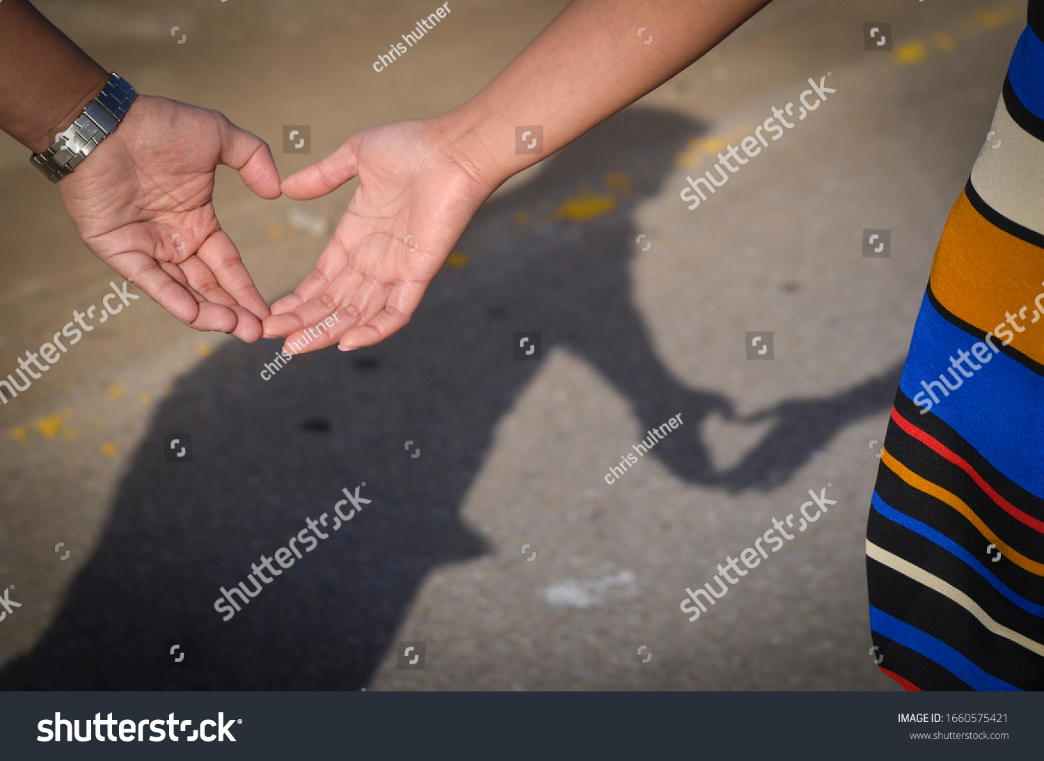 Young Couple Making Heart Hands Stock Photo 1660575421 Shutterstock