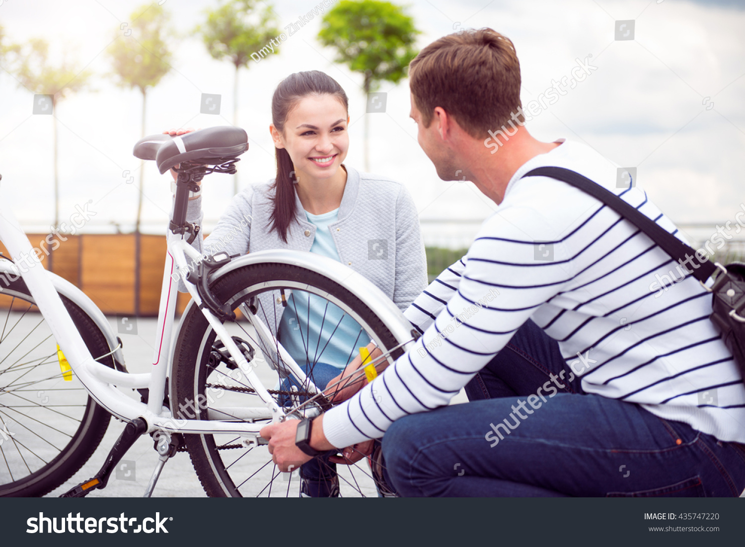 Young Couple Staring At Each Other Stock Photo 435747220 : Shutterstock