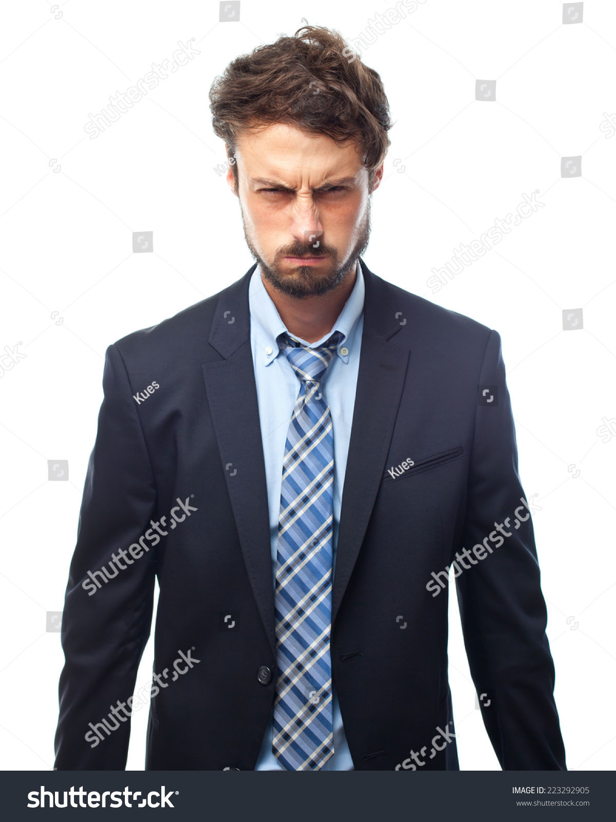 Young Crazy Businessman Angry Face Stock Photo 223292905 : Shutterstock