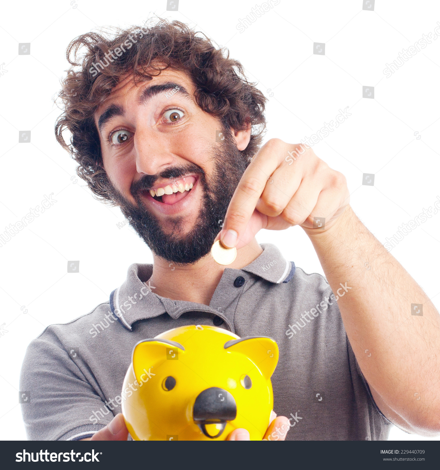 Young Crazy Man Savings Concept Stock Photo 229440709 | Shutterstock