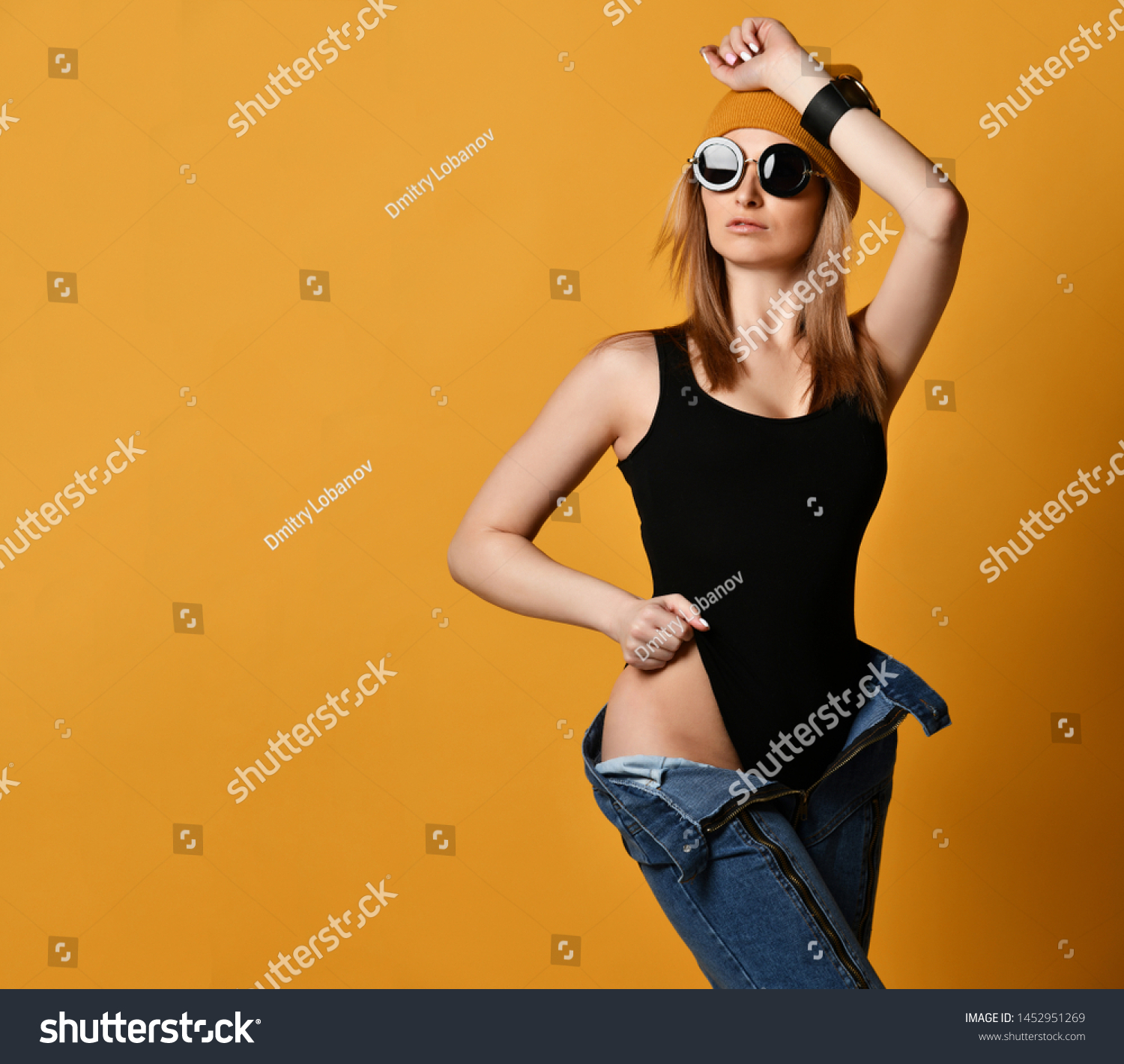 Teen Girl With Unzipped Shorts