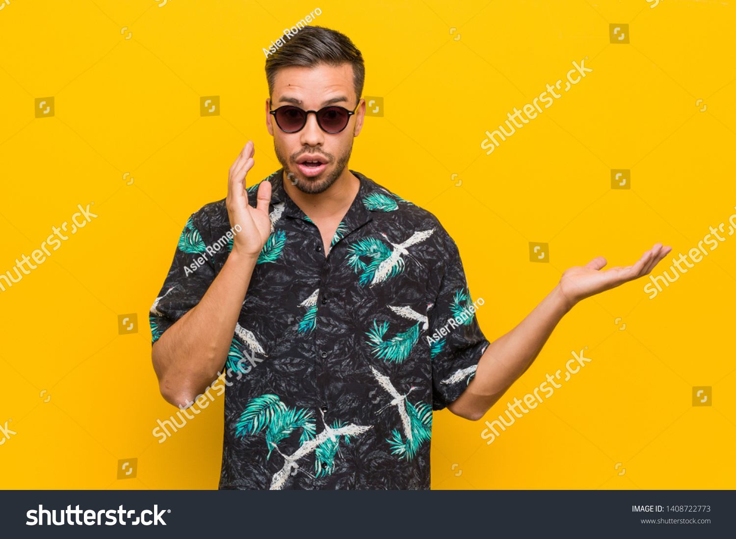 Young Filipino Man Wearing Summer Clothes Stock Photo 1408722773 ...