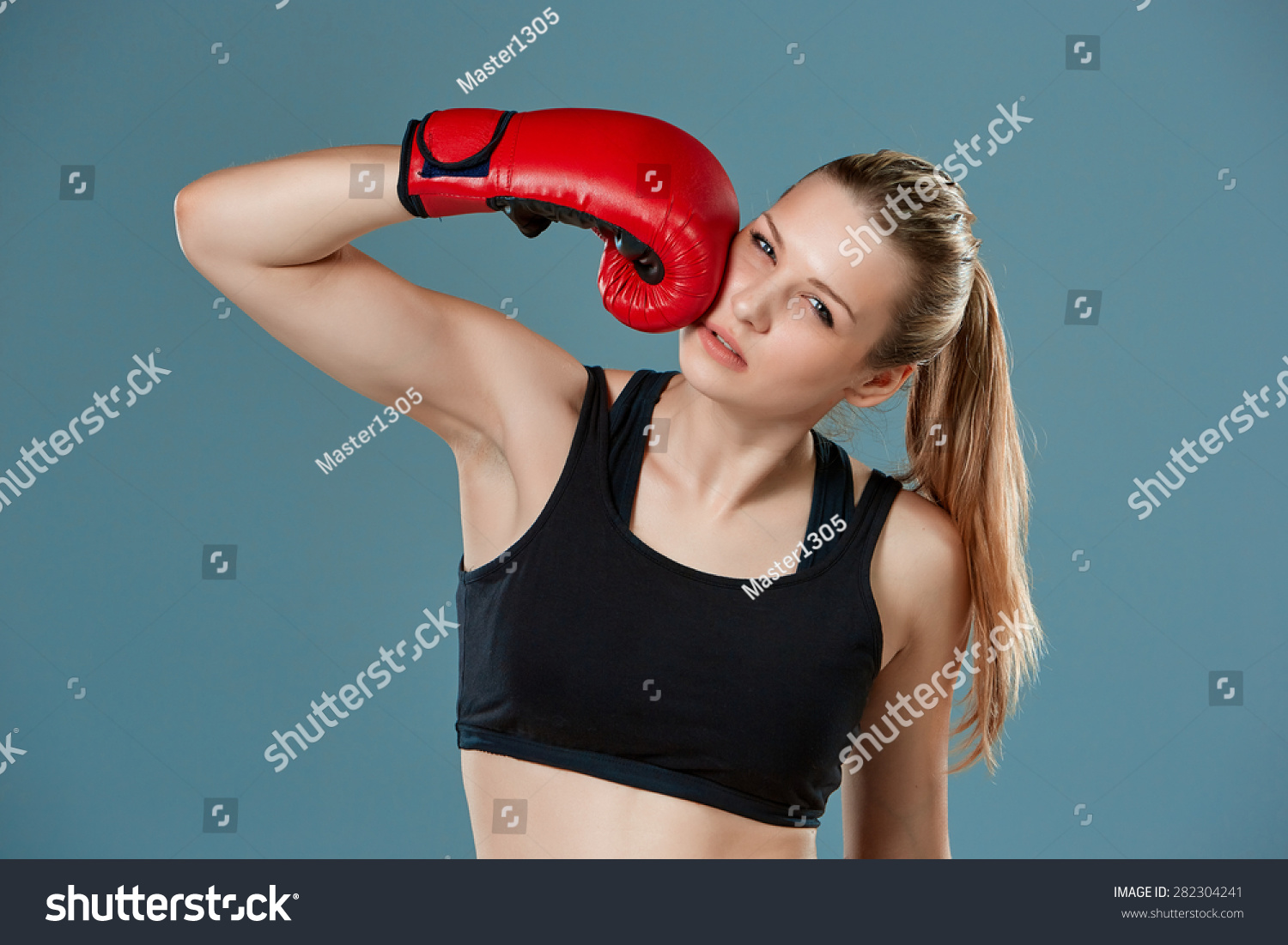 Young Girl Boxer Punching Herself Self Stock Photo 282304241 - Shutterstock