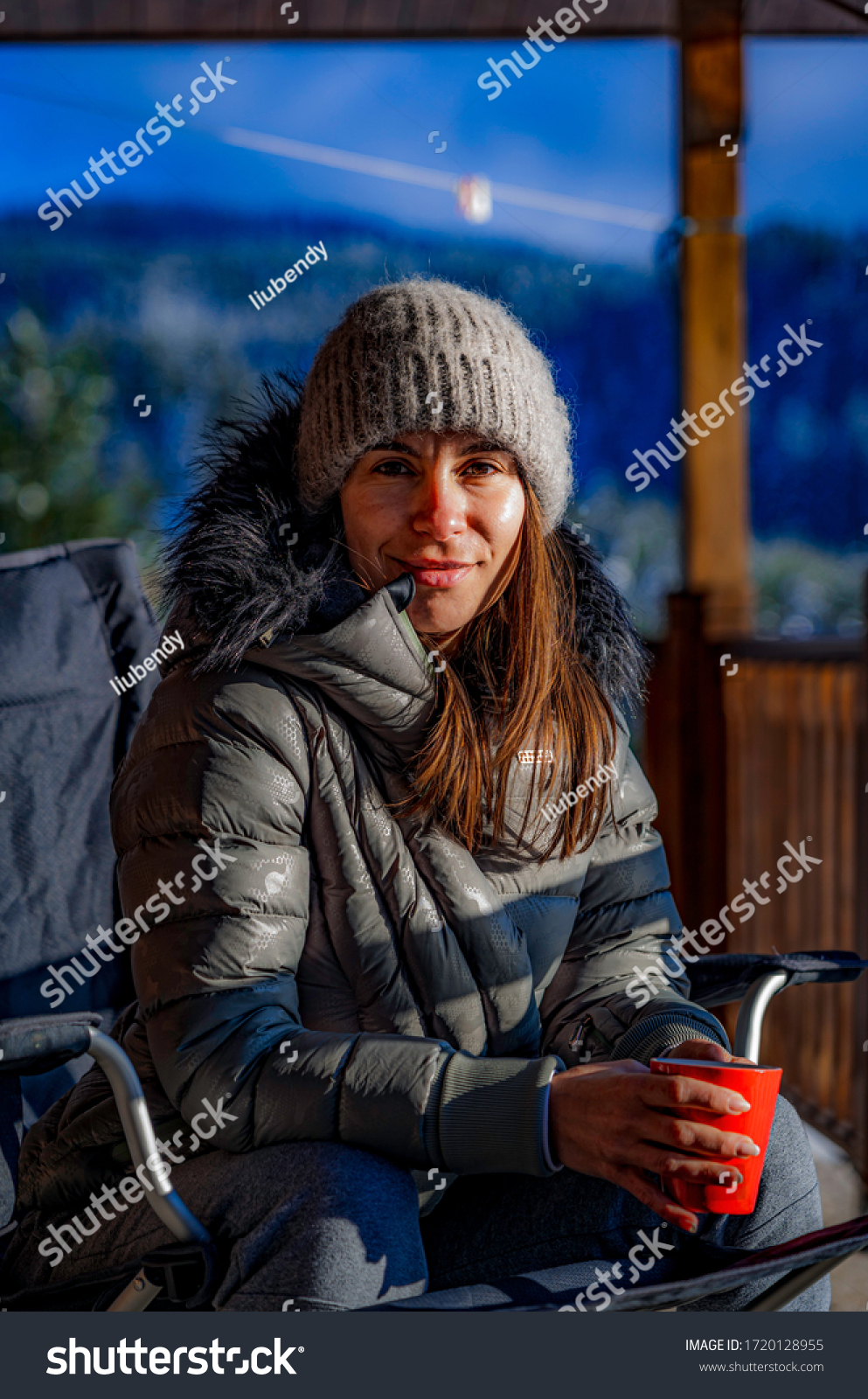 young-girl-drinking-hot-coffee-cold-stock-photo-edit-now-1720128955