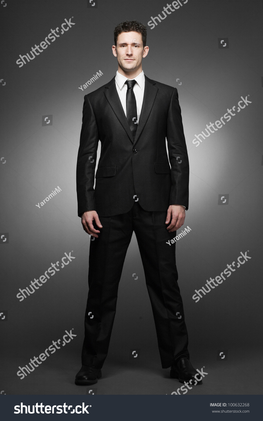 Young Handsome Business Man White Shirt Stock Photo 100632268