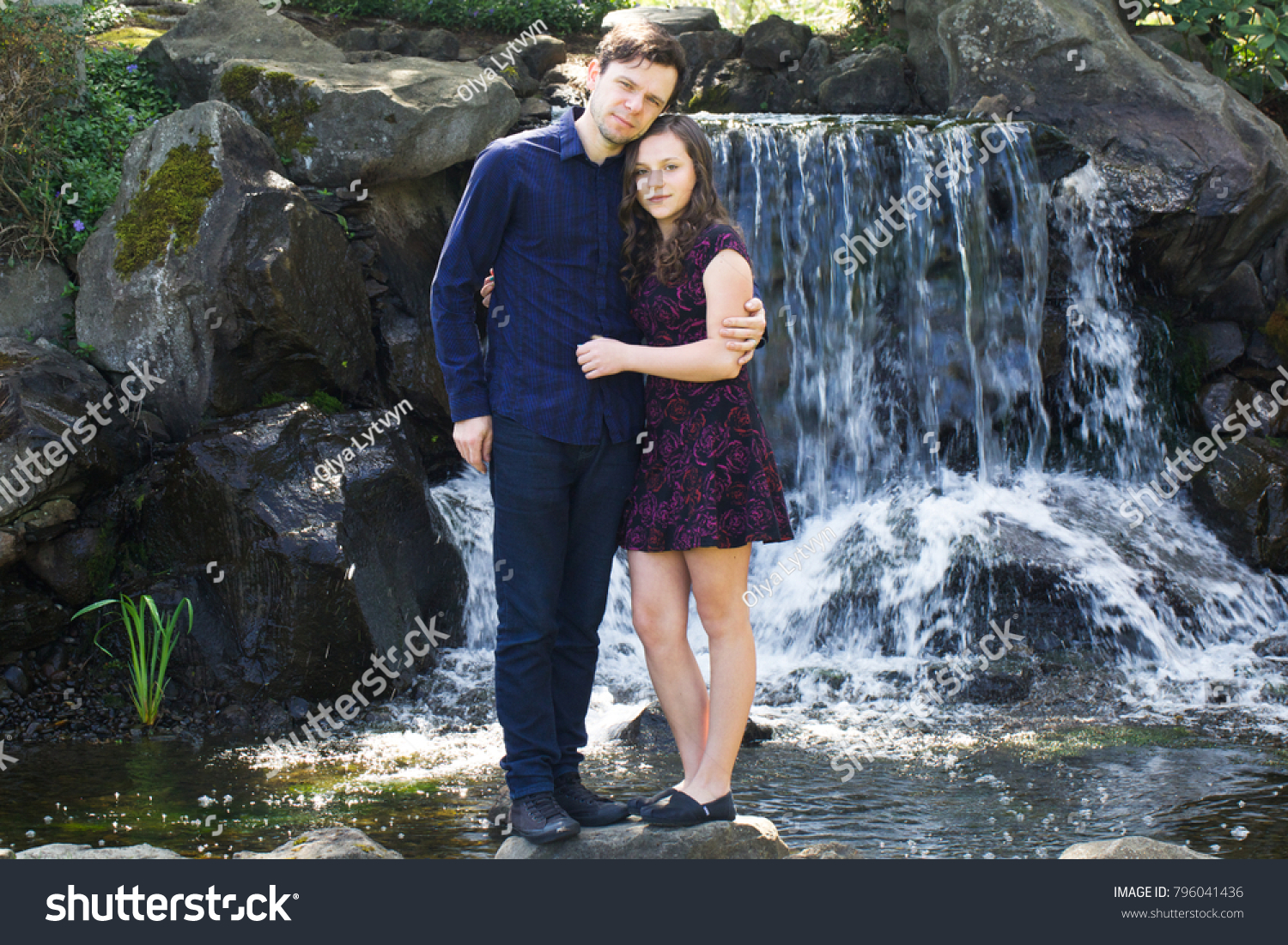 Young Teen Daughter And Dad
